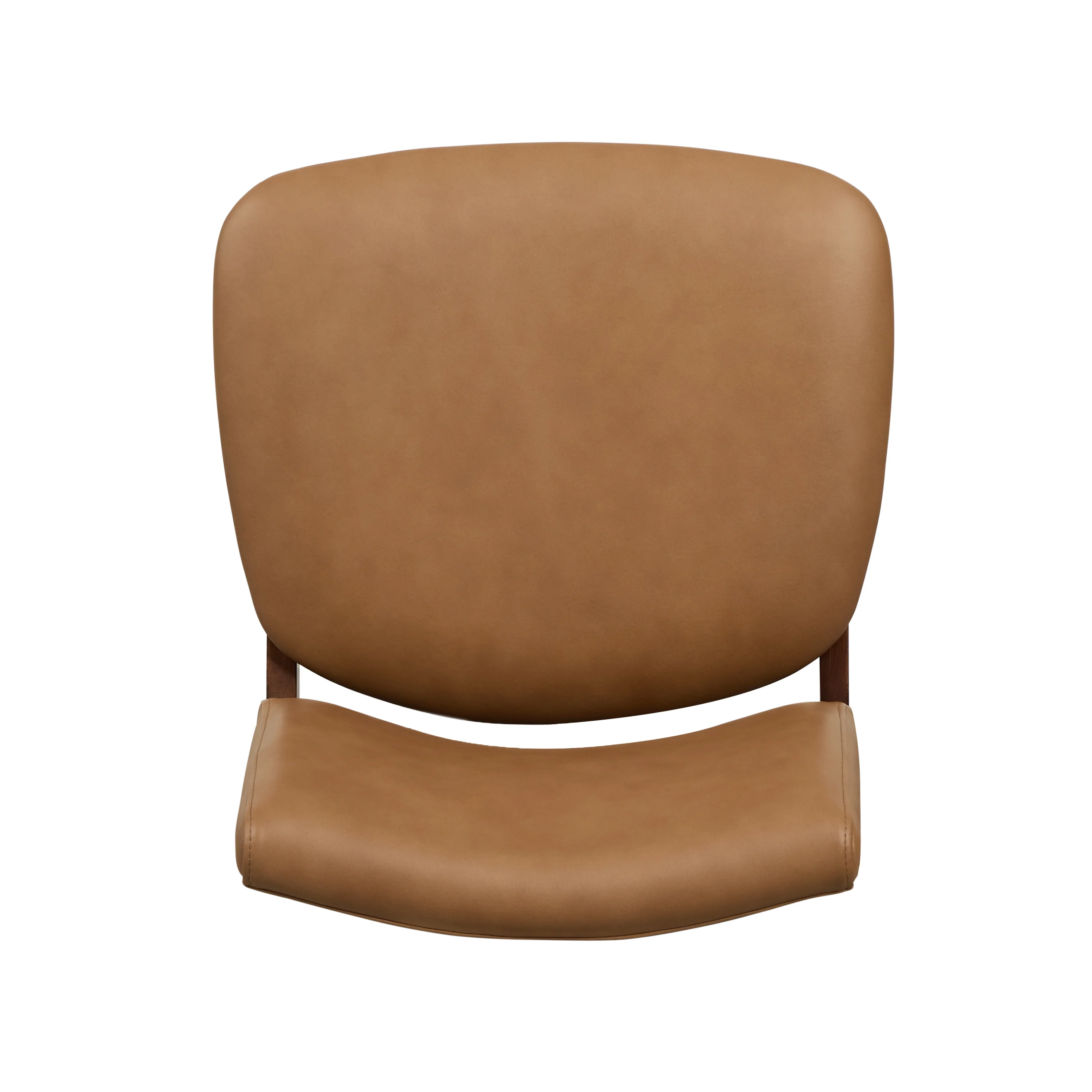 Oliva Leather Dining Chair | Tan/Walnut - Image 8