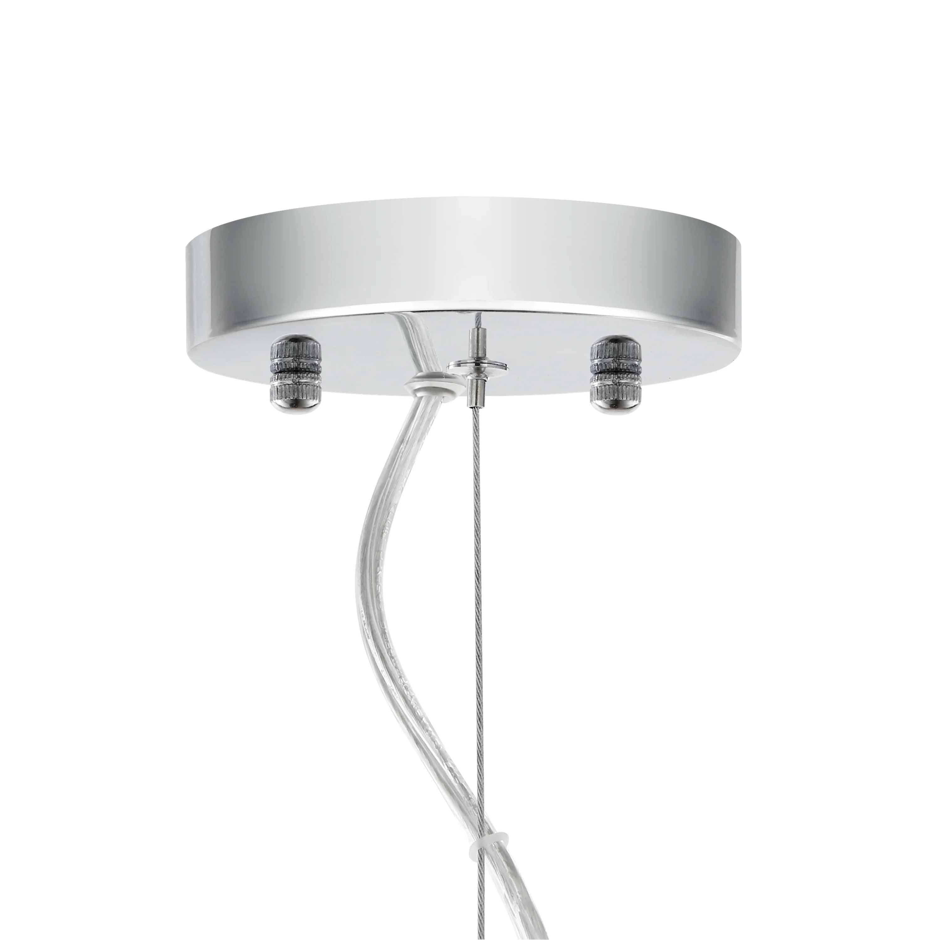 Opal 12" Glass Pendant Light | Chrome/Opal - Image 15
