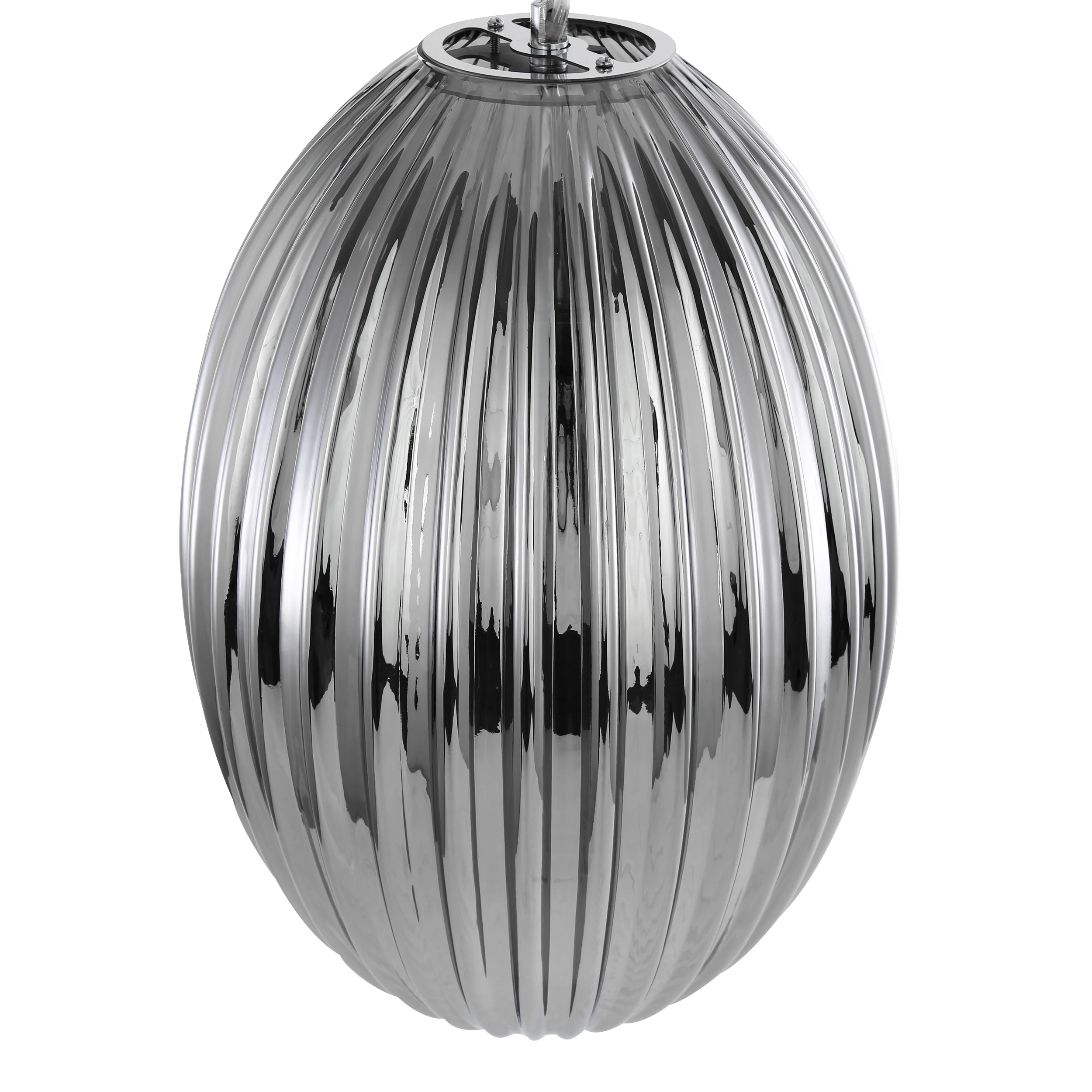 Opal 12" Glass Pendant Light | Chrome/Smokey - Image 13