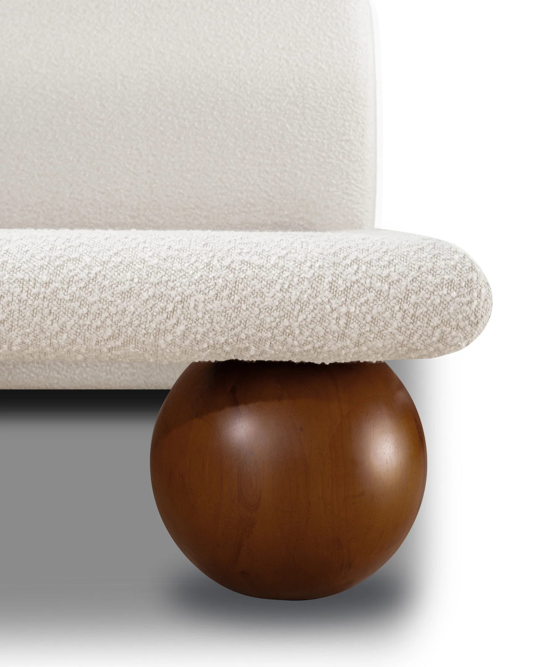 Orbit Bed | Froth White Boucle | Queen - Image 10