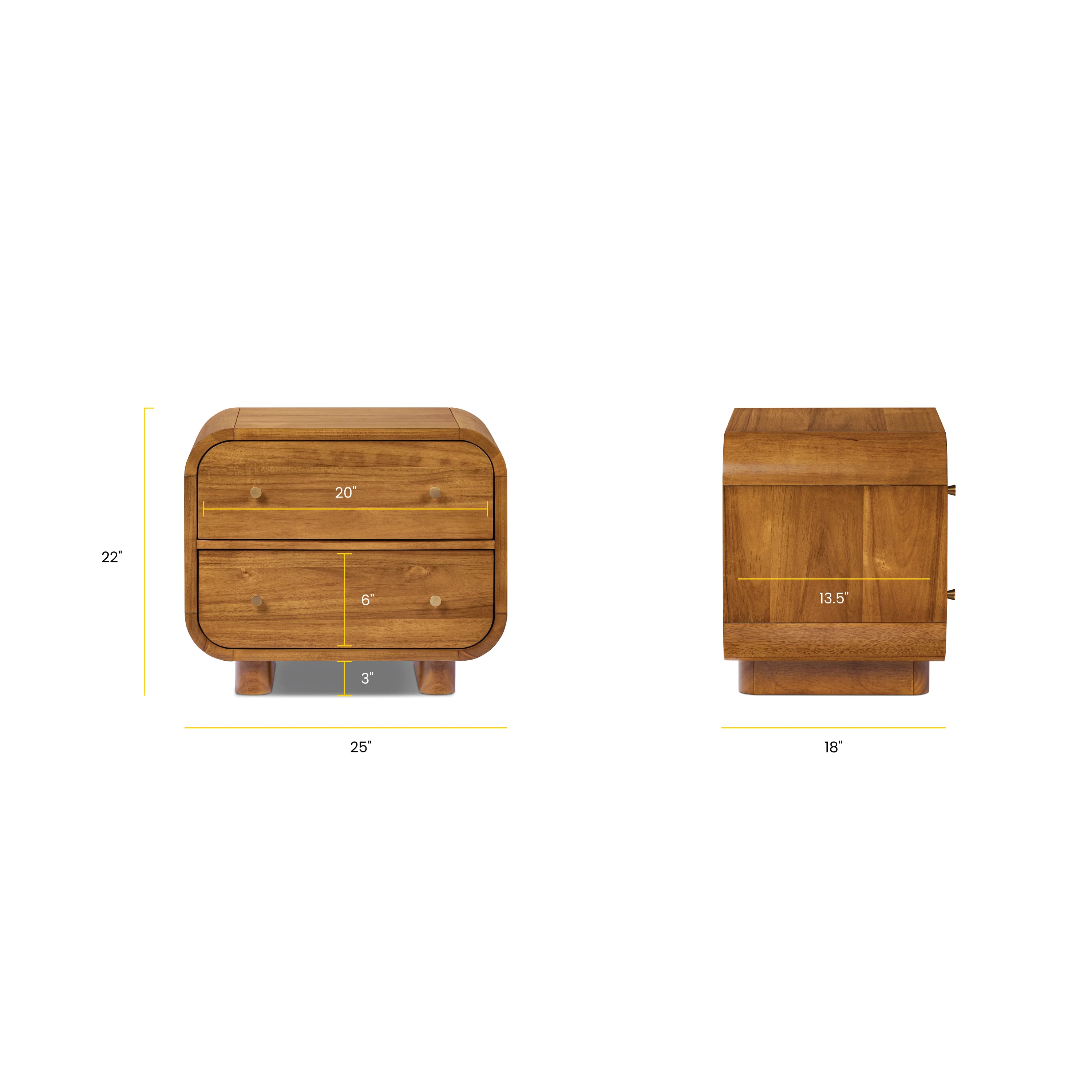 Oslo Nightstand | Light Brown - Image 12