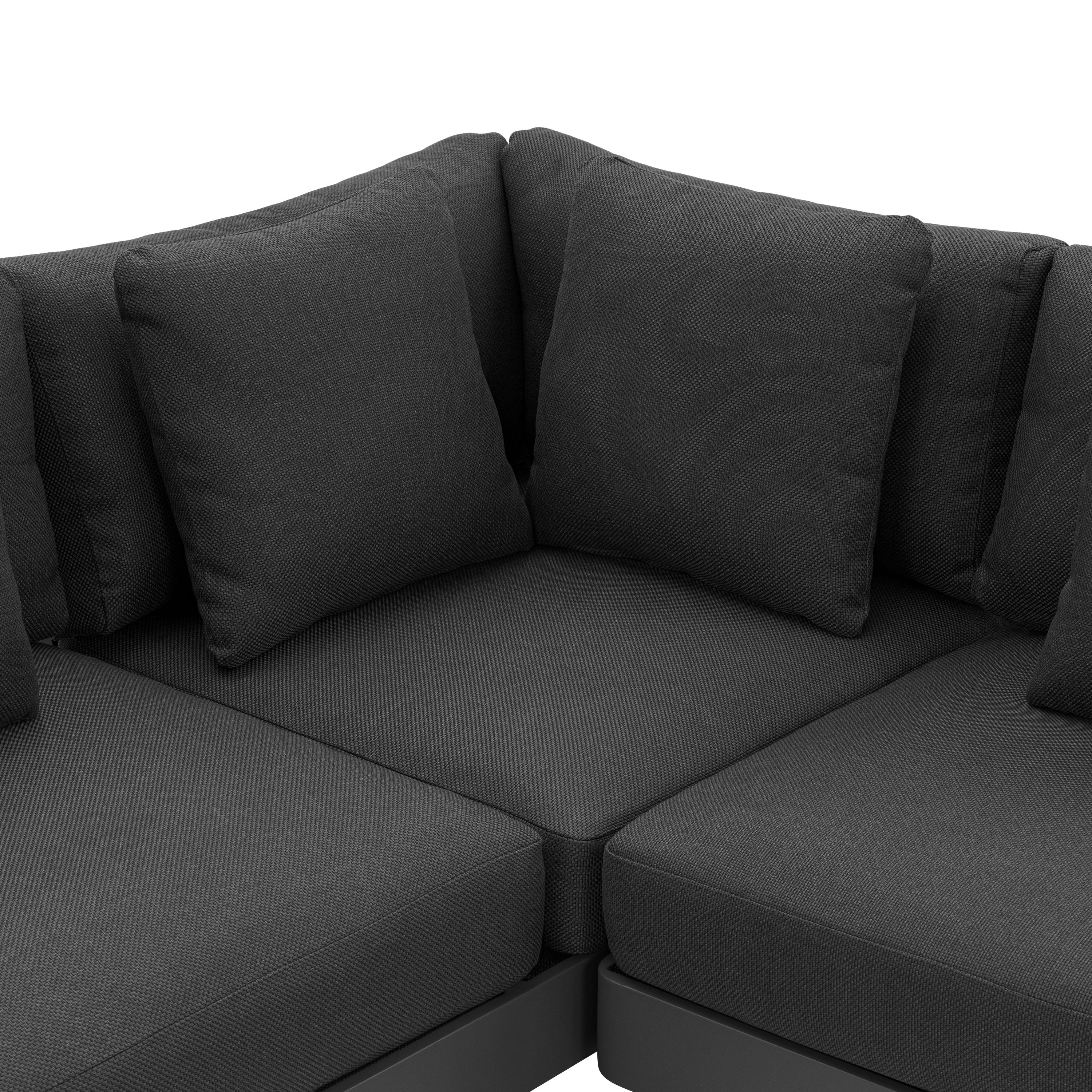 Palma Outdoor Corner Sectional | Medium Grey - Image 9