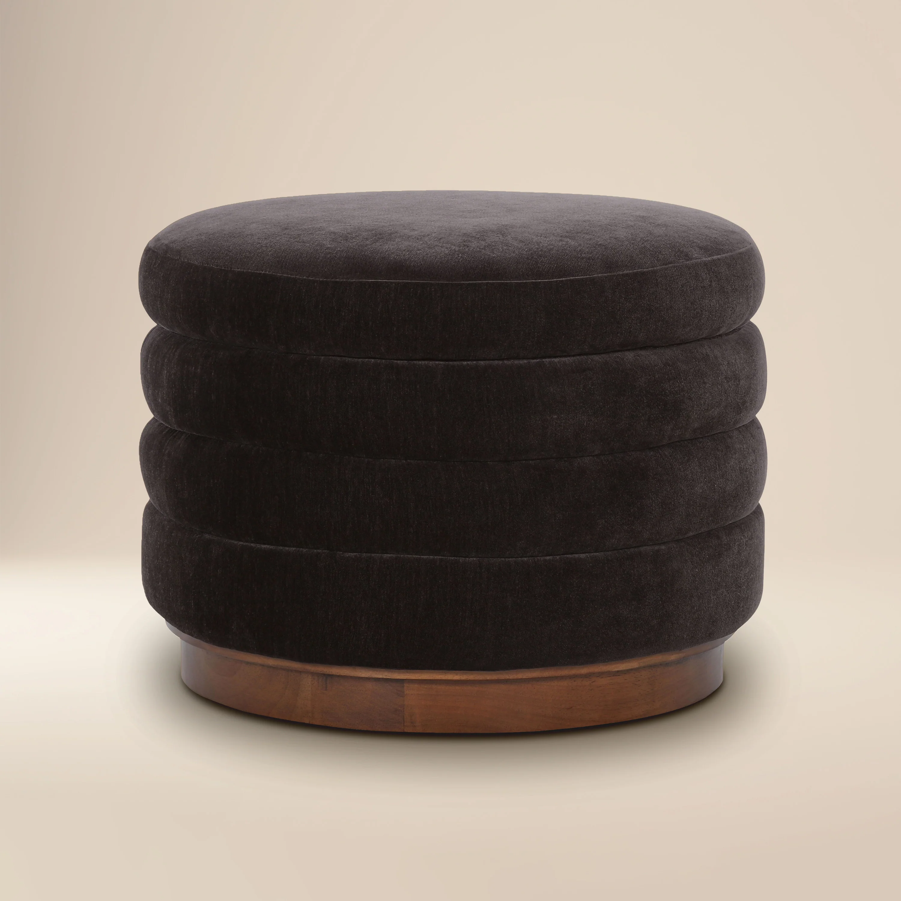 Paros Storage Ottoman | Ganache Brown