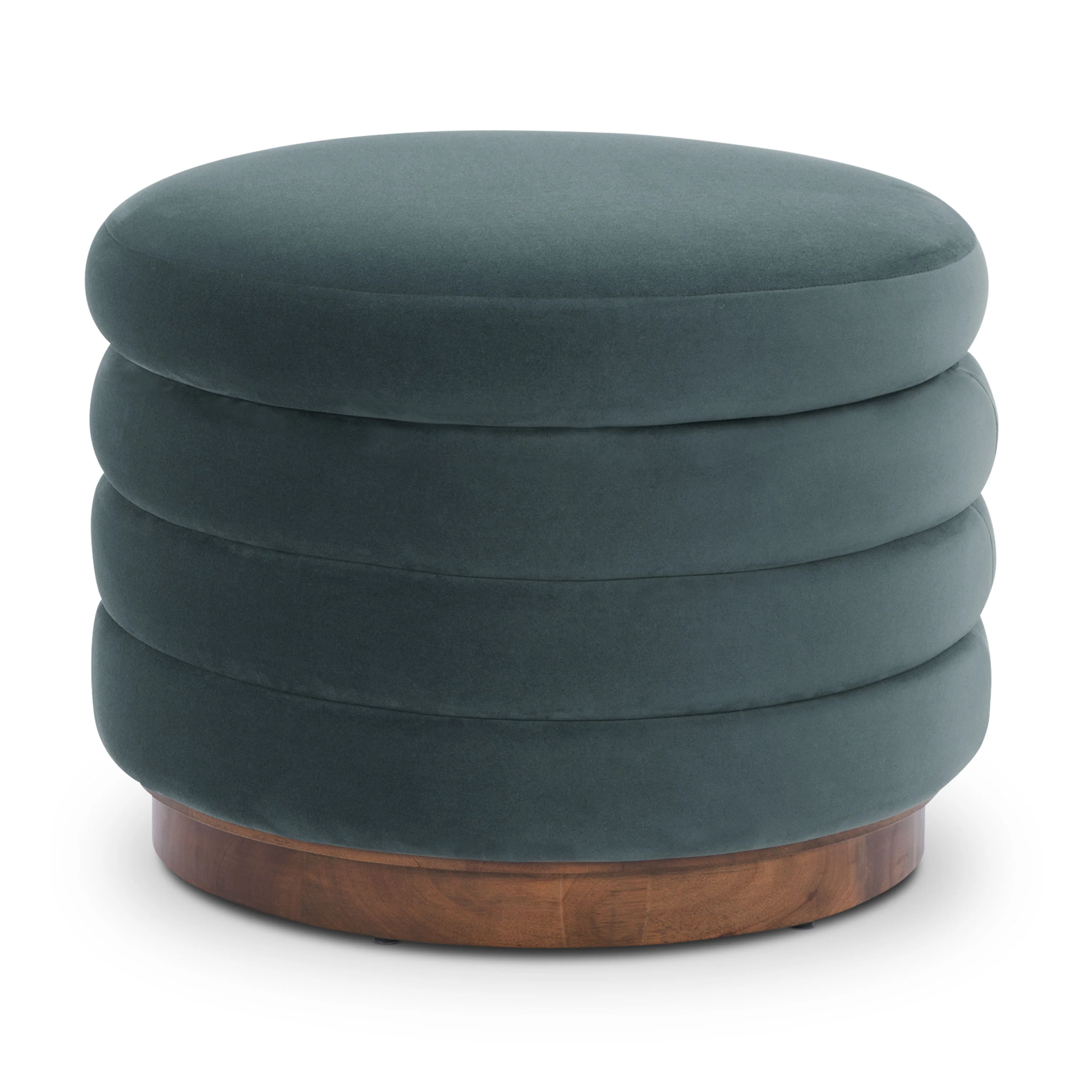 Paros Storage Ottoman | Shadow Teal - Image 7