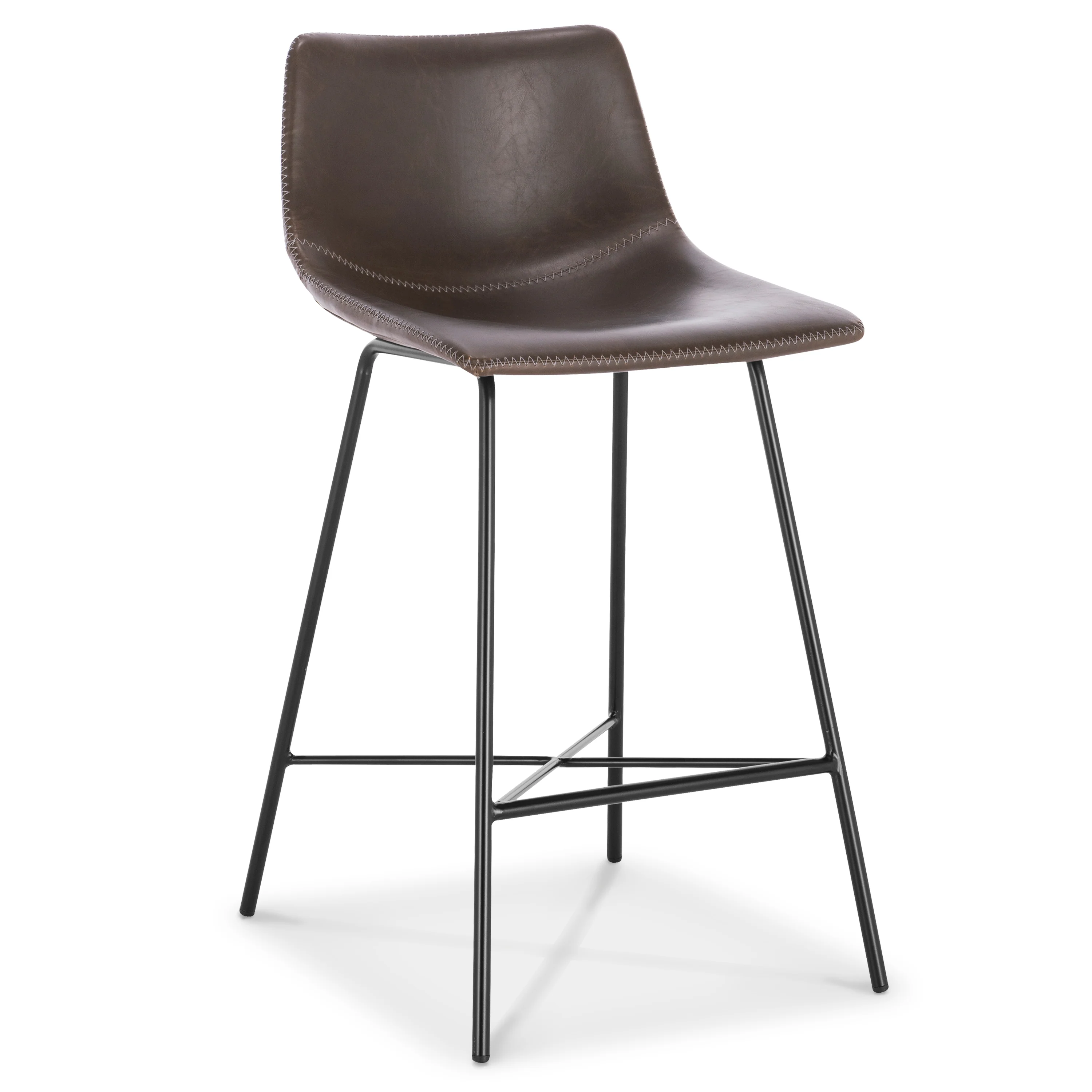 Paxton 24” Counter Height Stool | Brown | Set of 2 - Image 5
