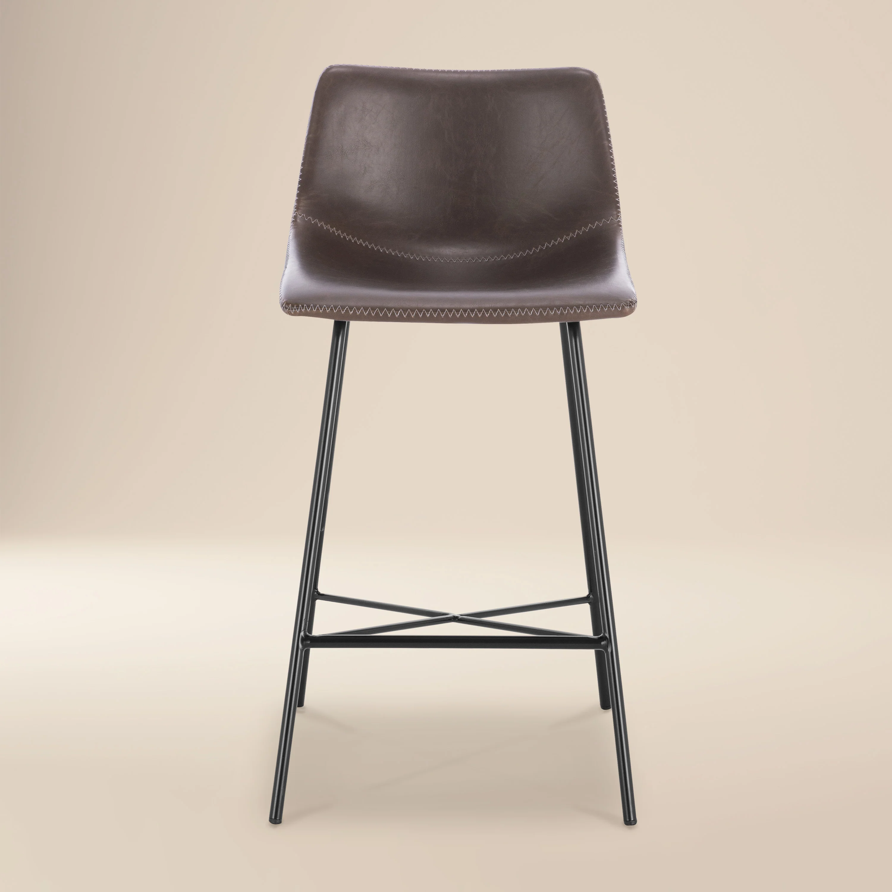 Paxton 24” Counter Height Stool | Brown | Set of 3 - Image 2
