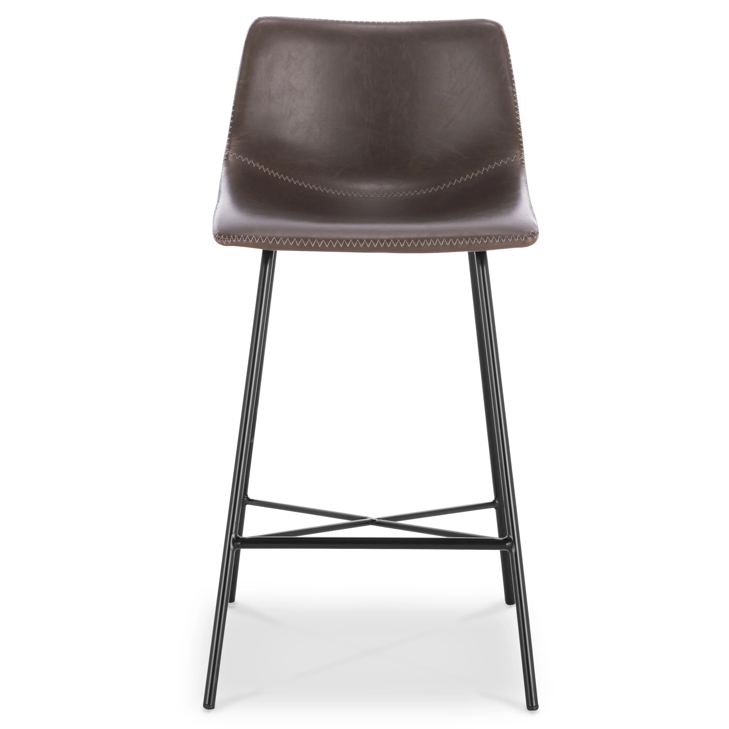 Paxton 24” Counter Height Stool | Brown | Set of 3 - Image 4