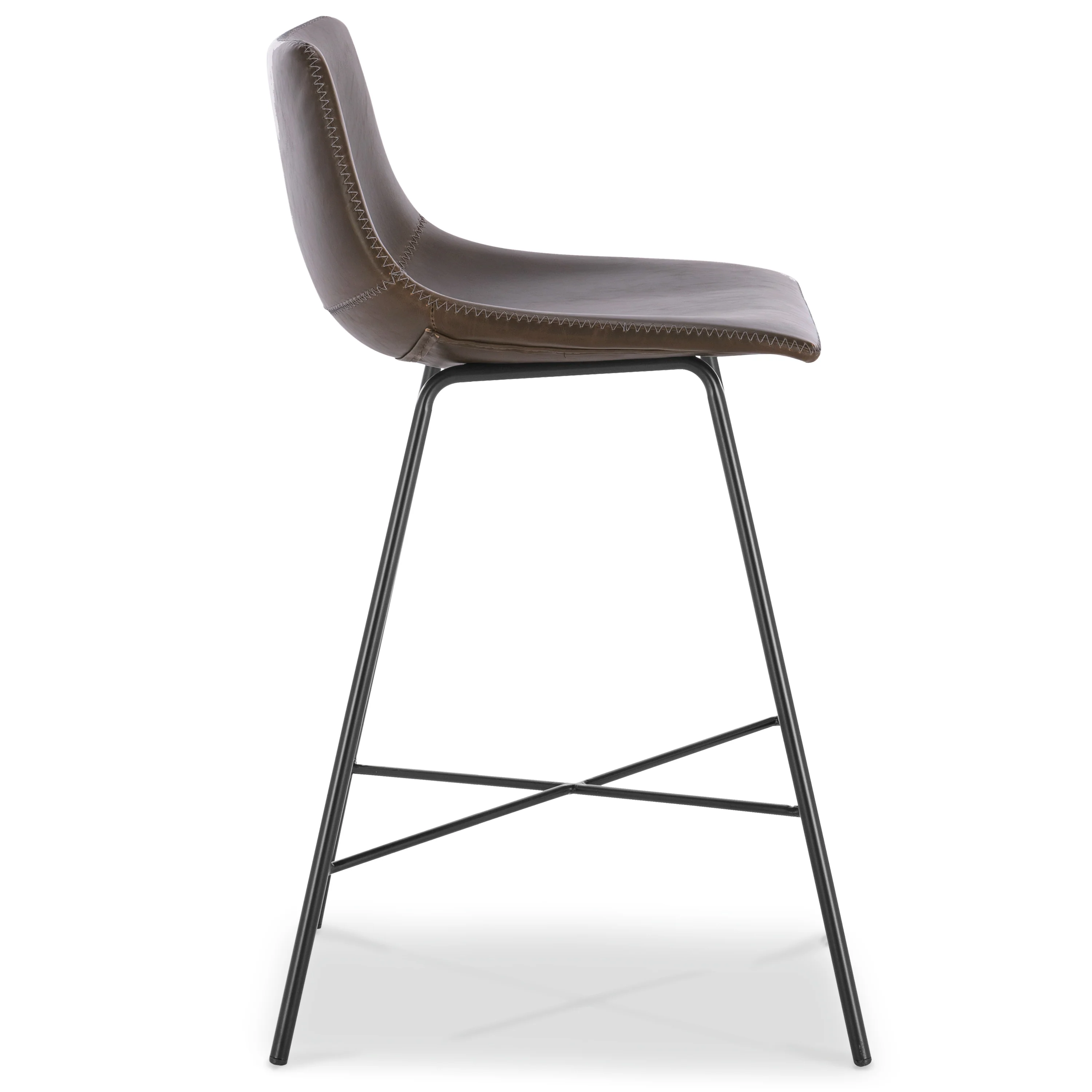 Paxton 24” Counter Height Stool | Brown | Set of 3 - Image 6