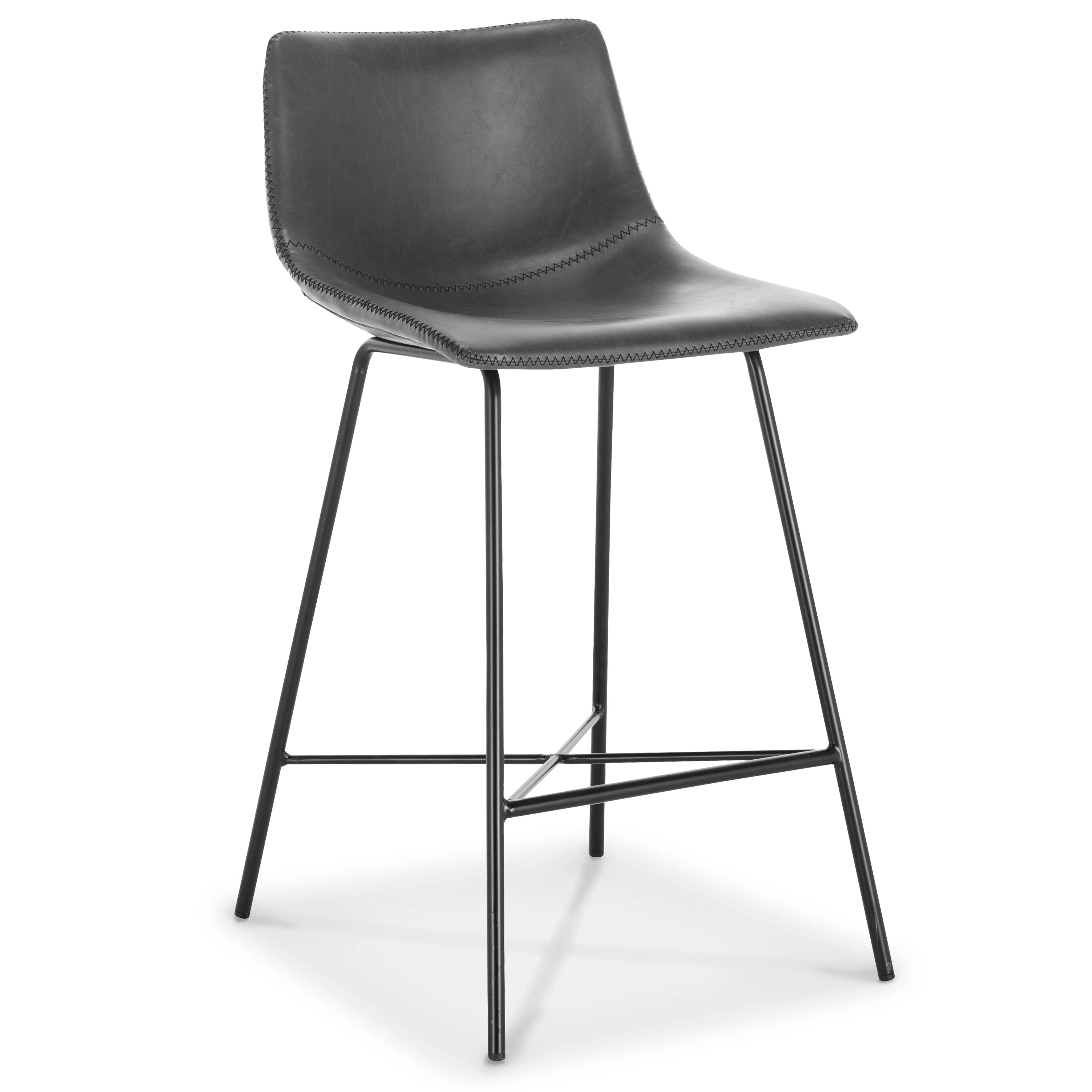 Paxton 24” Counter Height Stool | Grey | Set of 2 - Image 6