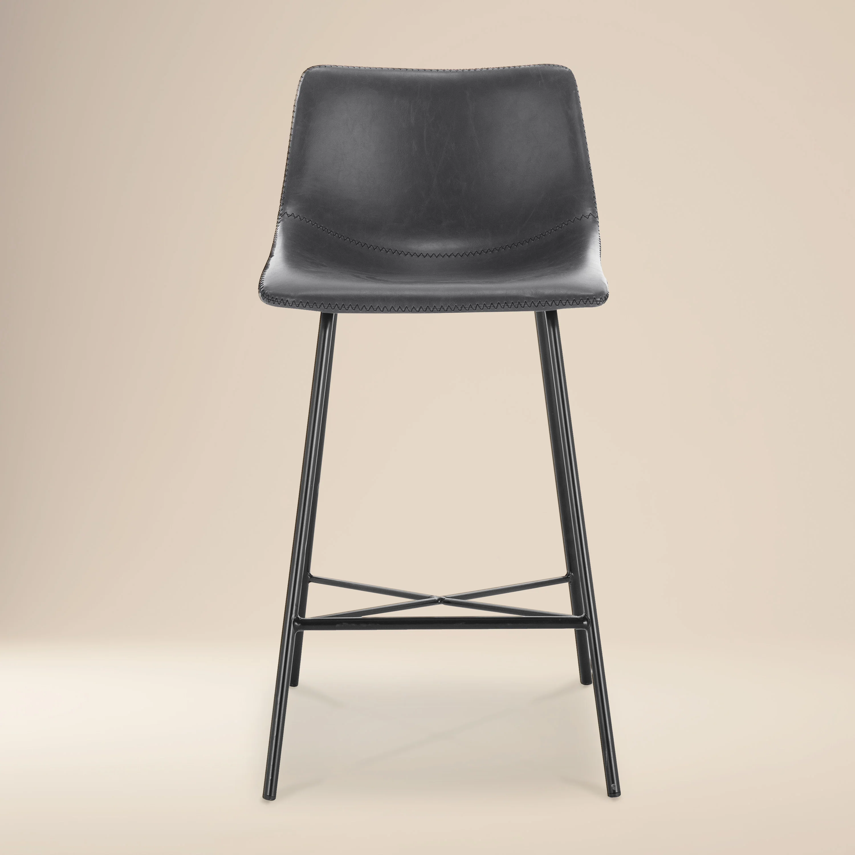 Paxton 24” Counter Height Stool | Grey | Set of 3 - Image 2