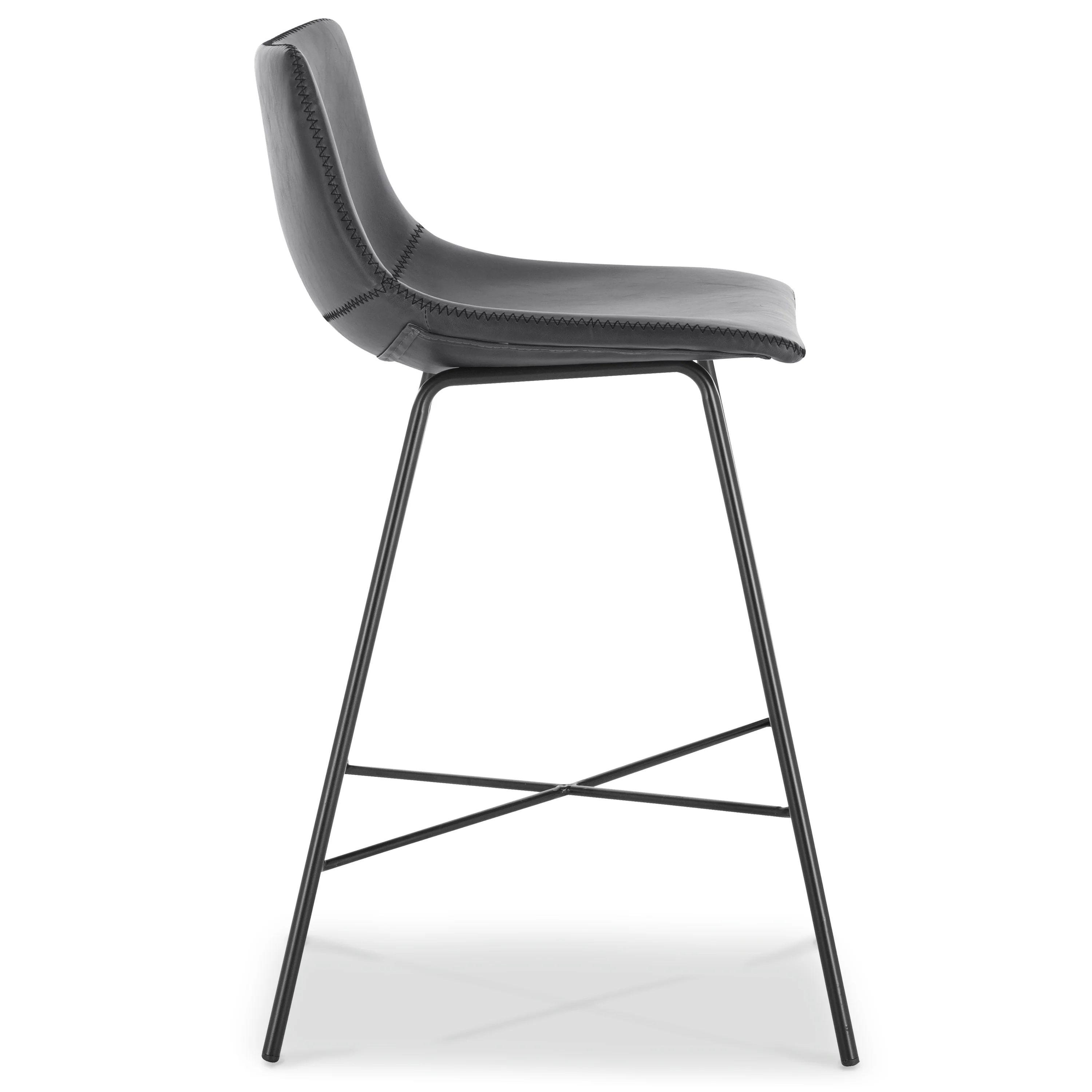 Paxton 24” Counter Height Stool | Grey | Set of 3 - Image 8