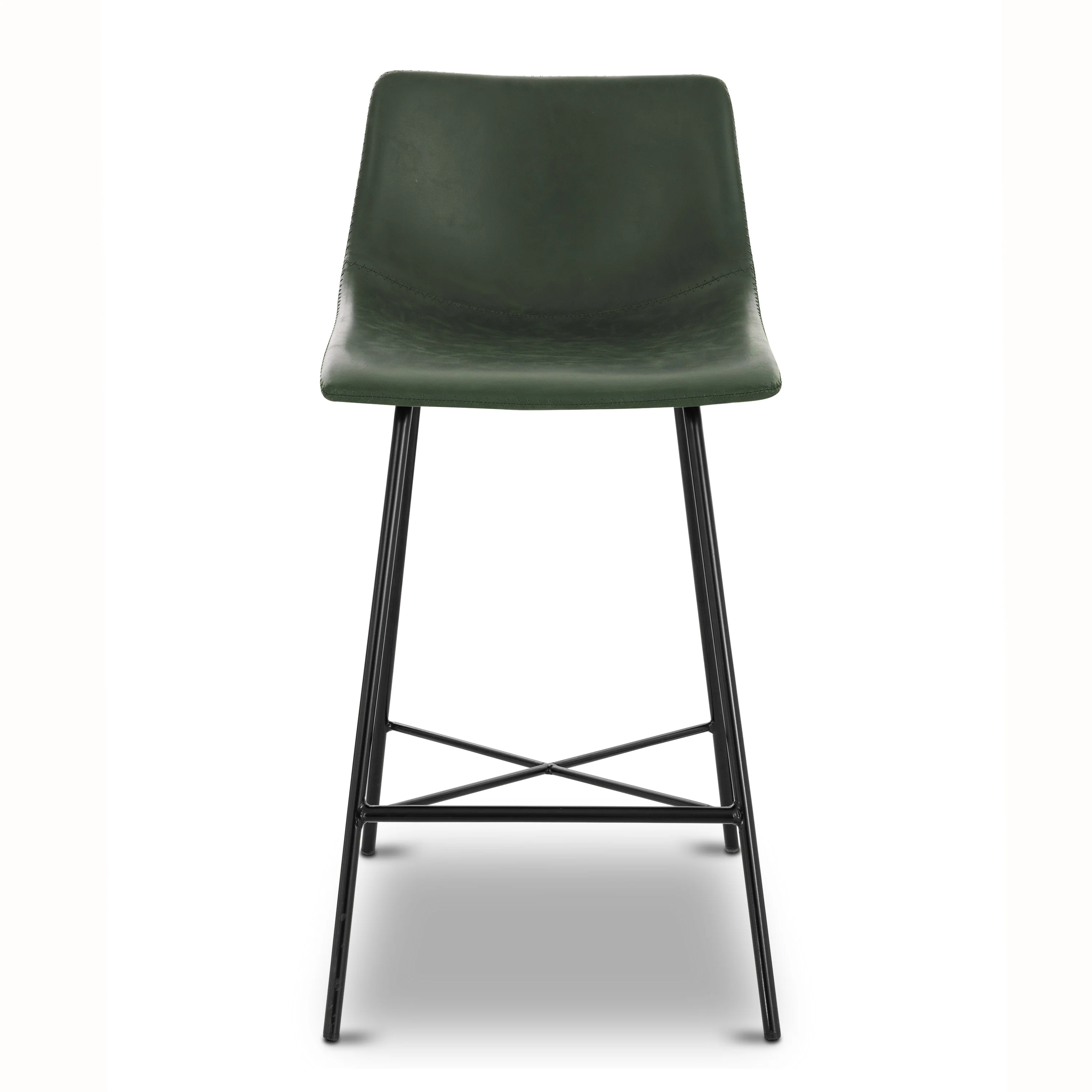 Paxton 24” Counter Height Stool | Ivy Green | Set of 3 - Image 4