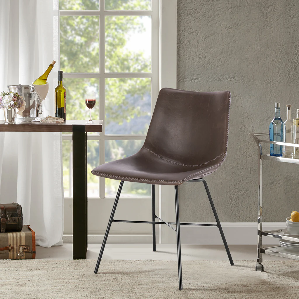 Paxton Dining Chair | Brown | Set of 2 - Image 3