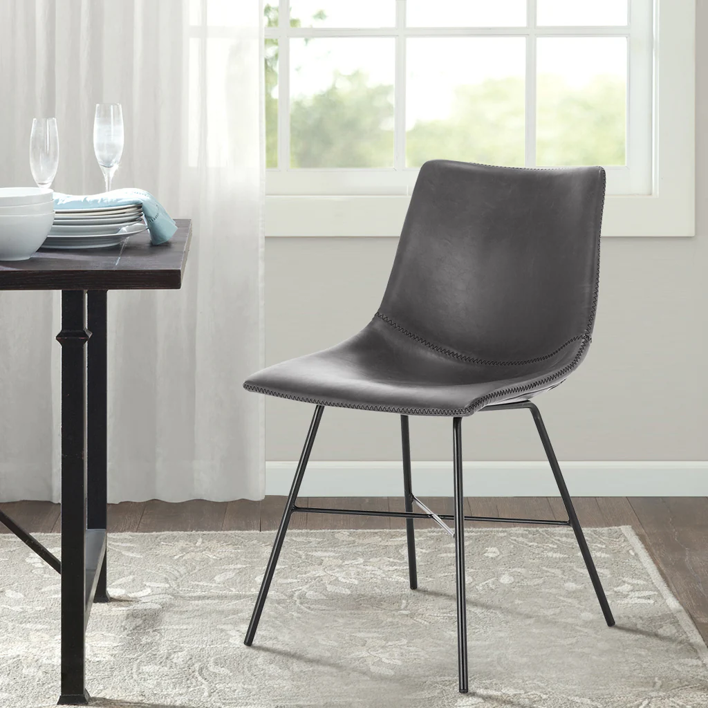 Paxton Dining Chair | Grey | Set of 2 - Image 2