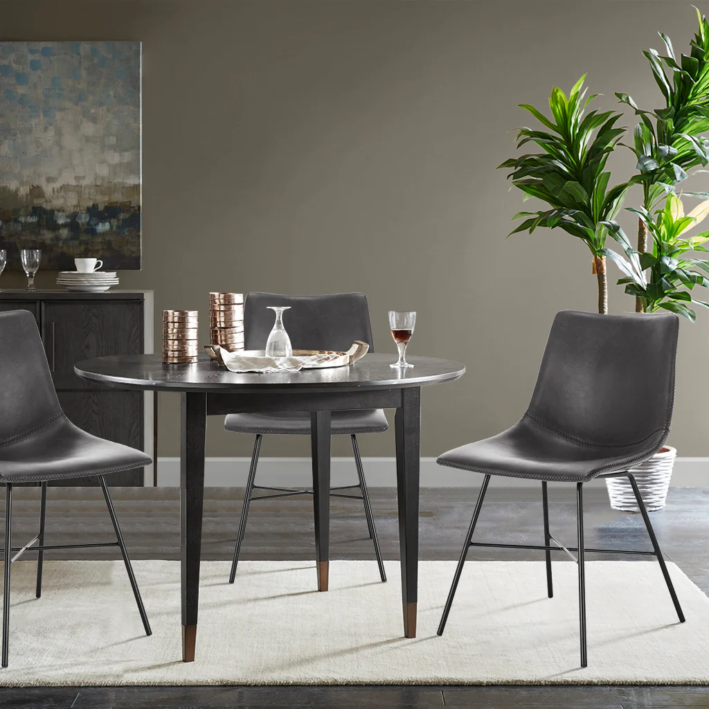 Paxton Dining Chair | Grey | Set of 2 - Image 3