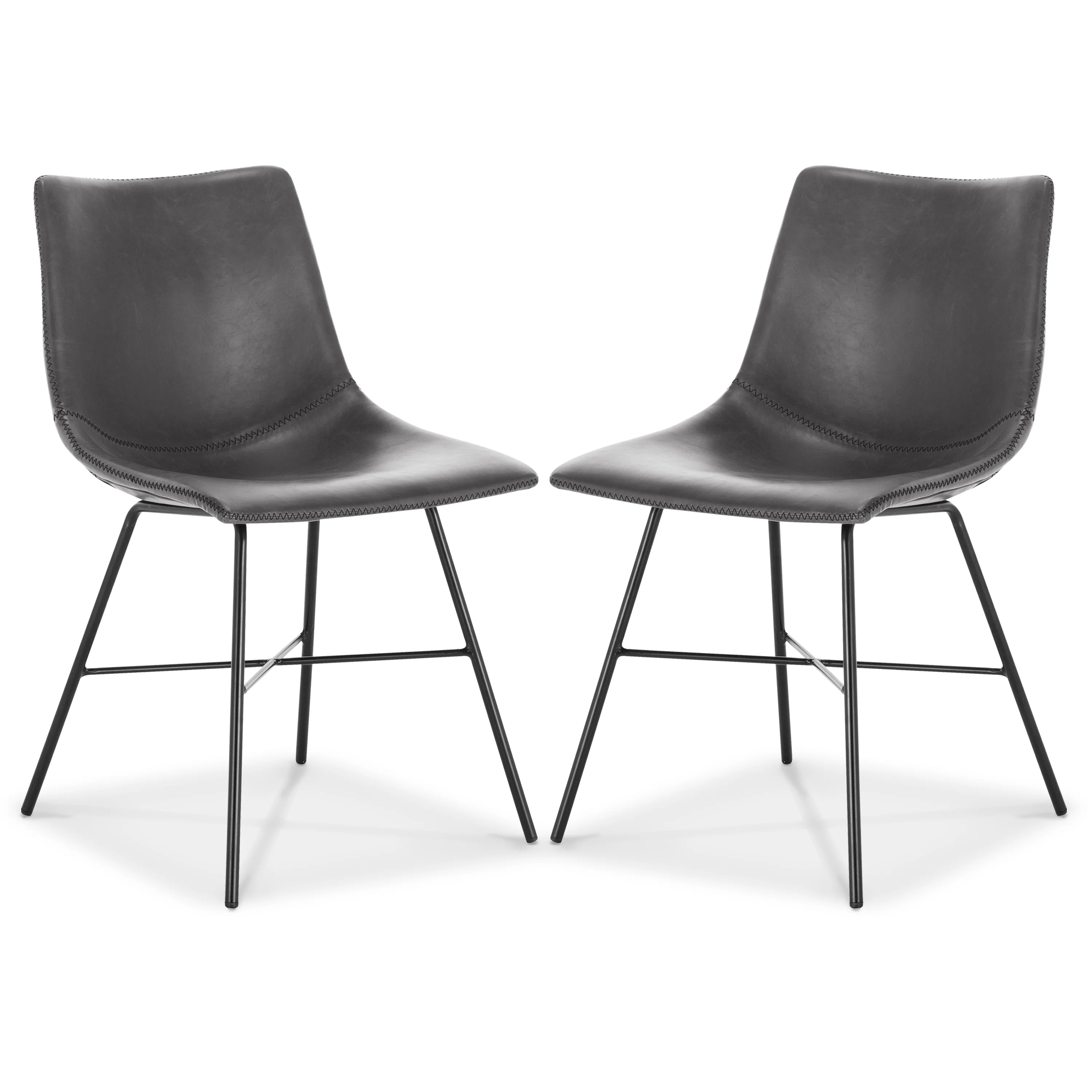 Paxton Dining Chair | Grey | Set of 2 - Image 4