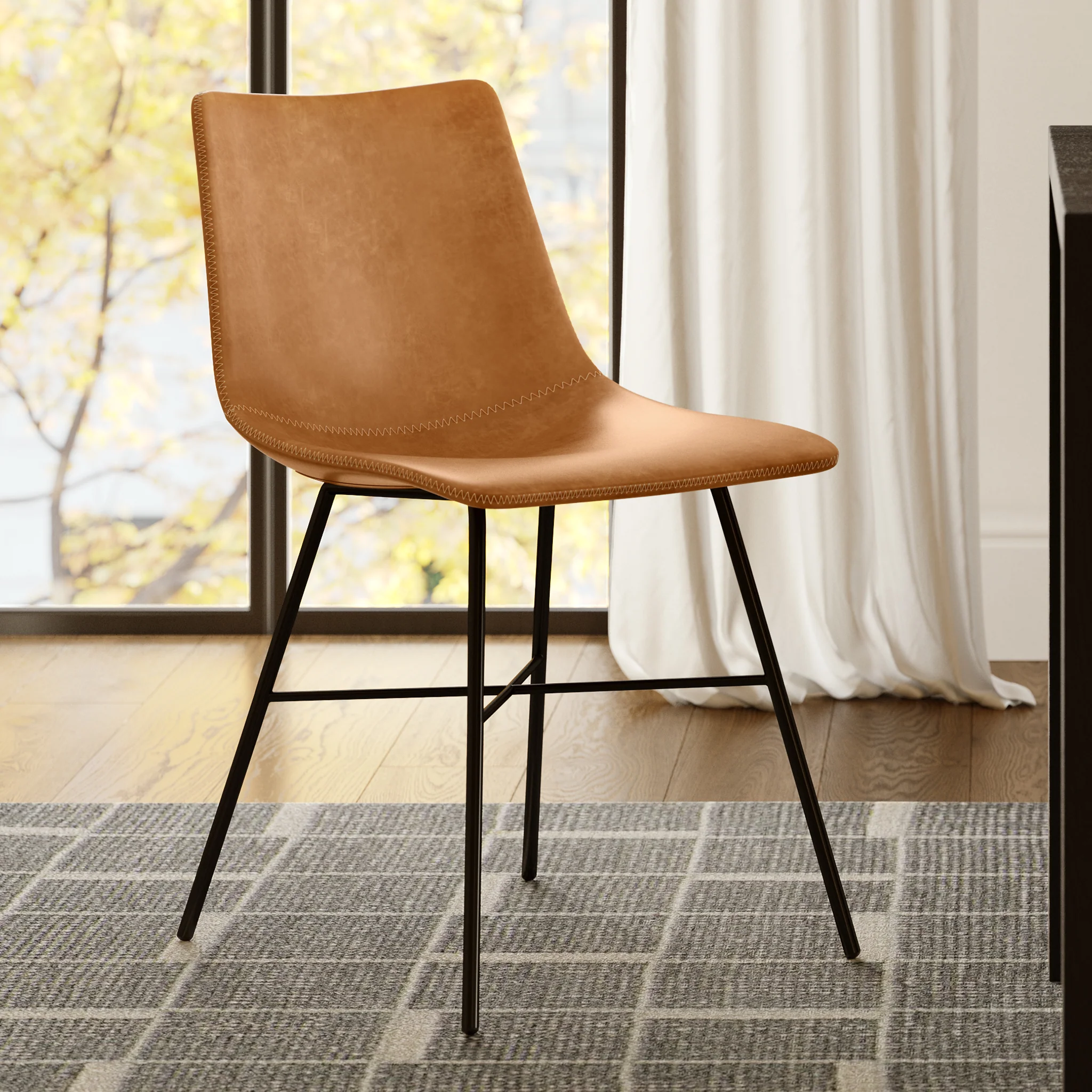 Paxton Dining Chair | Tan | Set of 2 - Image 2