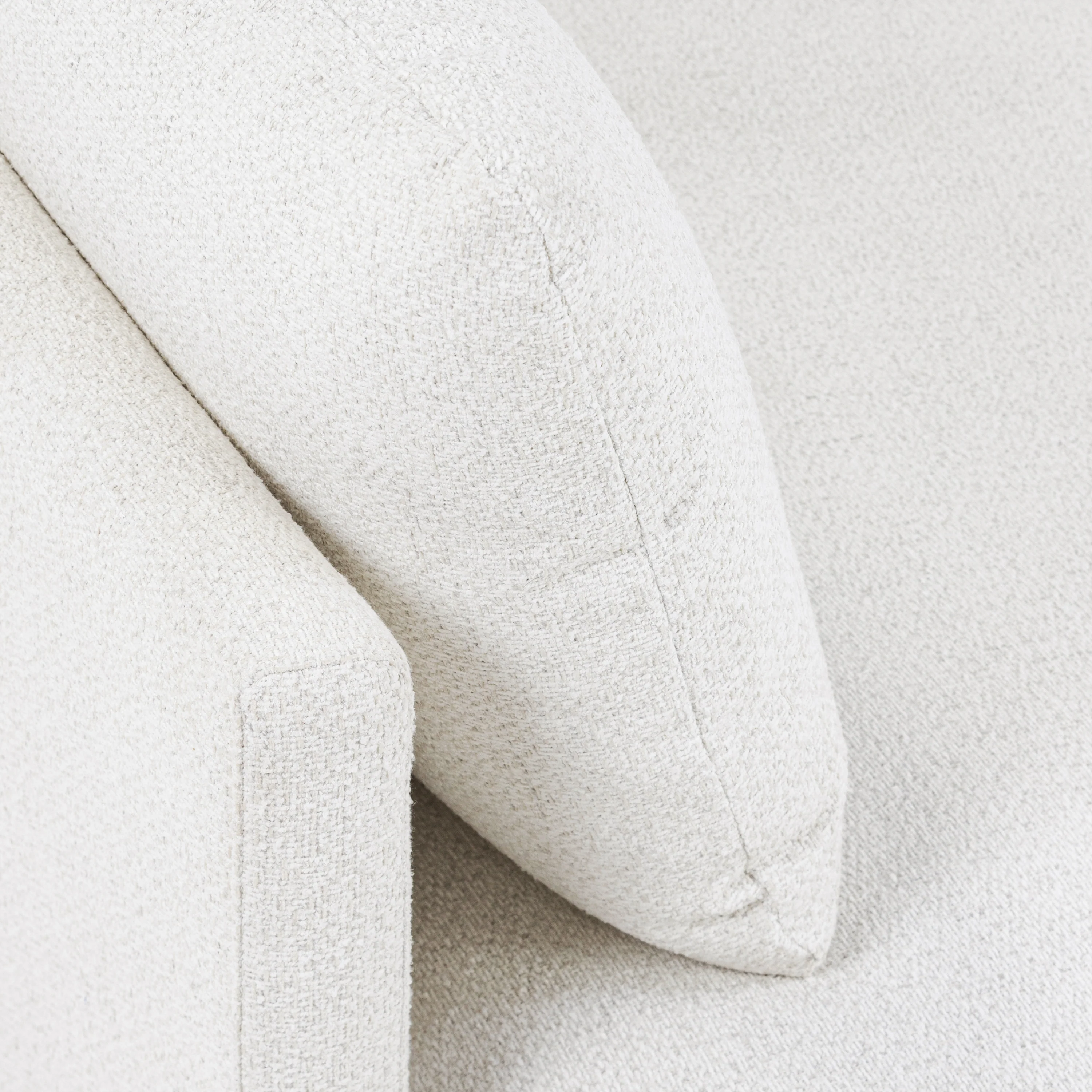 Pertuis 122" Left-Facing Bumper Sectional Sofa | Aspen White - Image 10