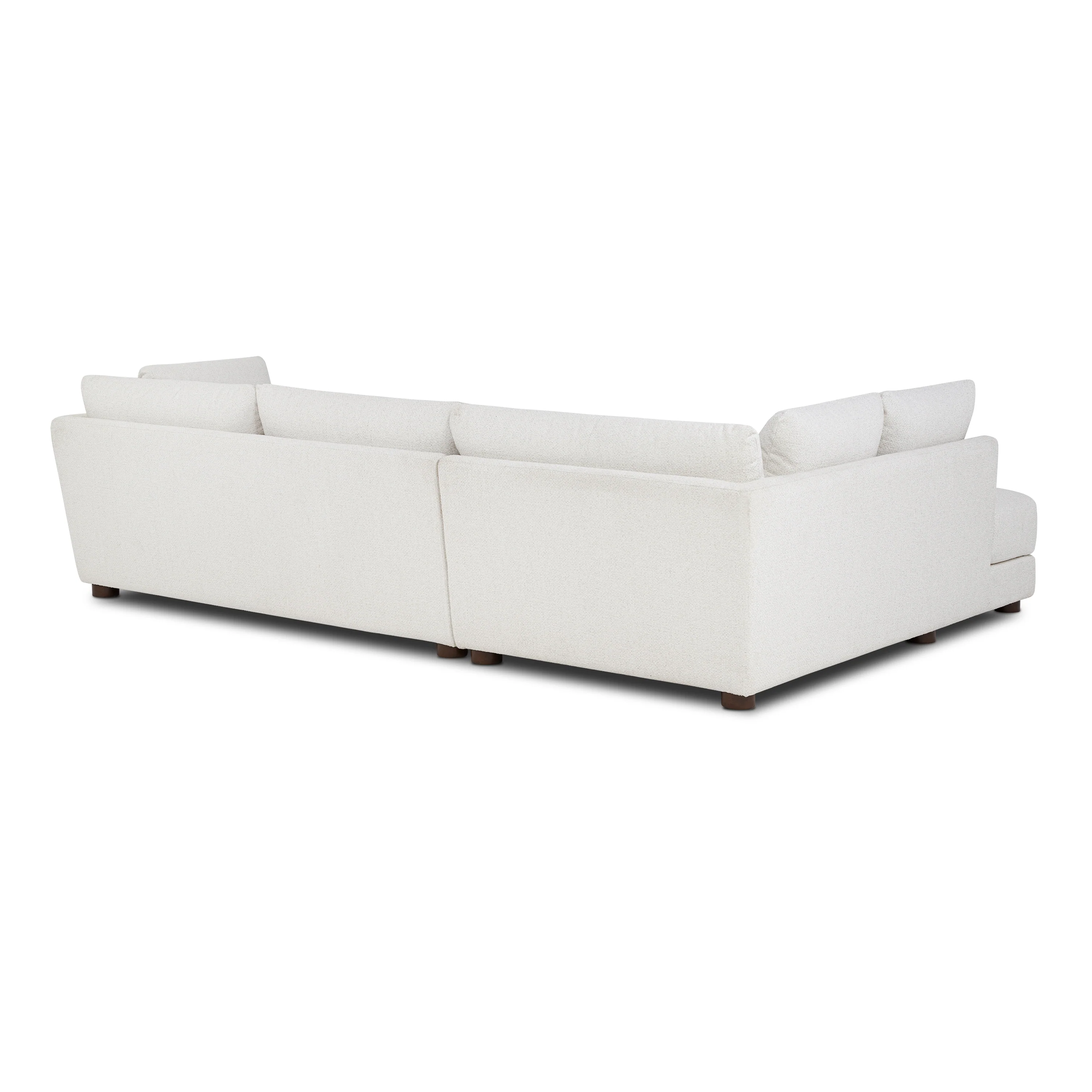 Pertuis 122" Left-Facing Bumper Sectional Sofa | Aspen White - Image 5