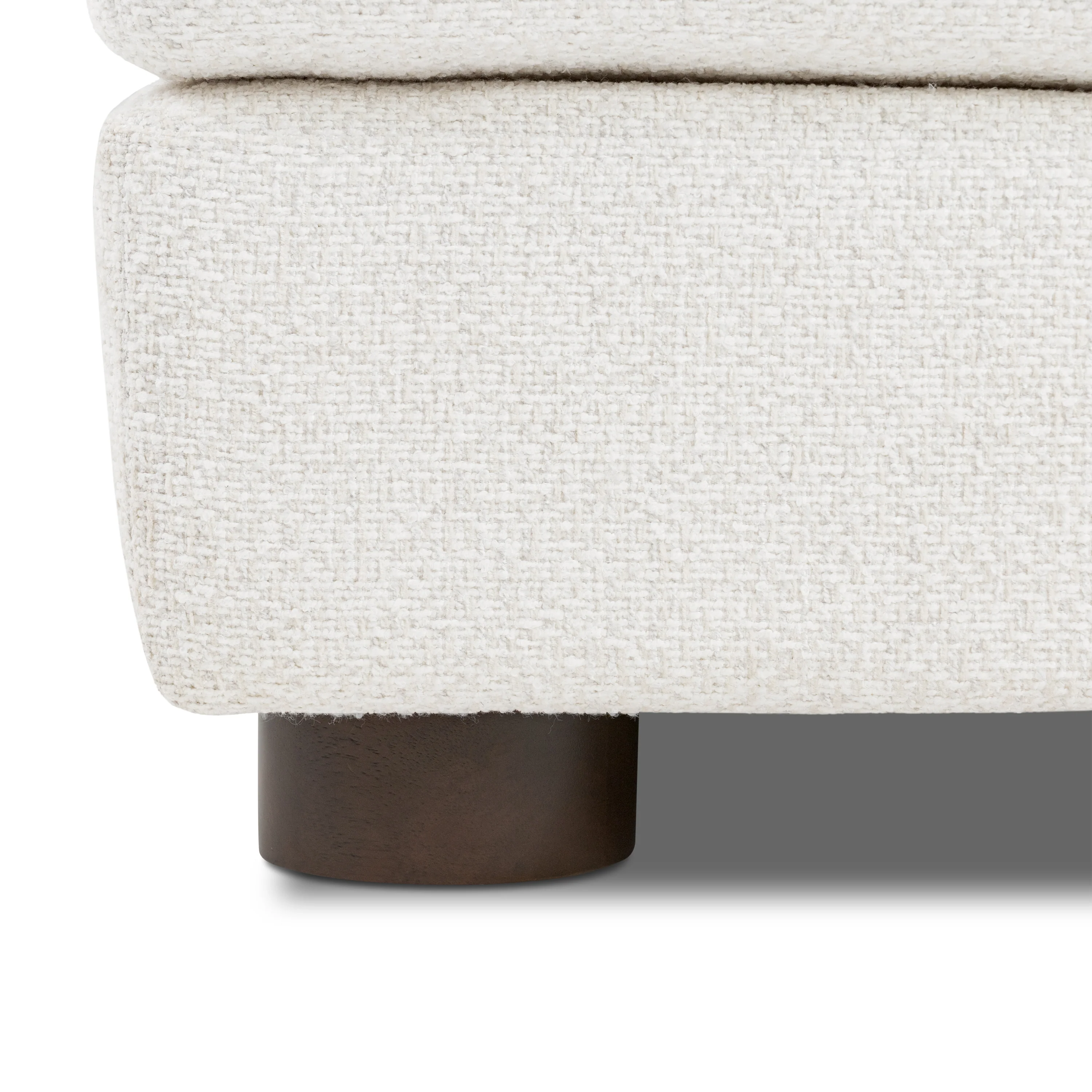 Pertuis 122" Left-Facing Bumper Sectional Sofa | Aspen White - Image 8