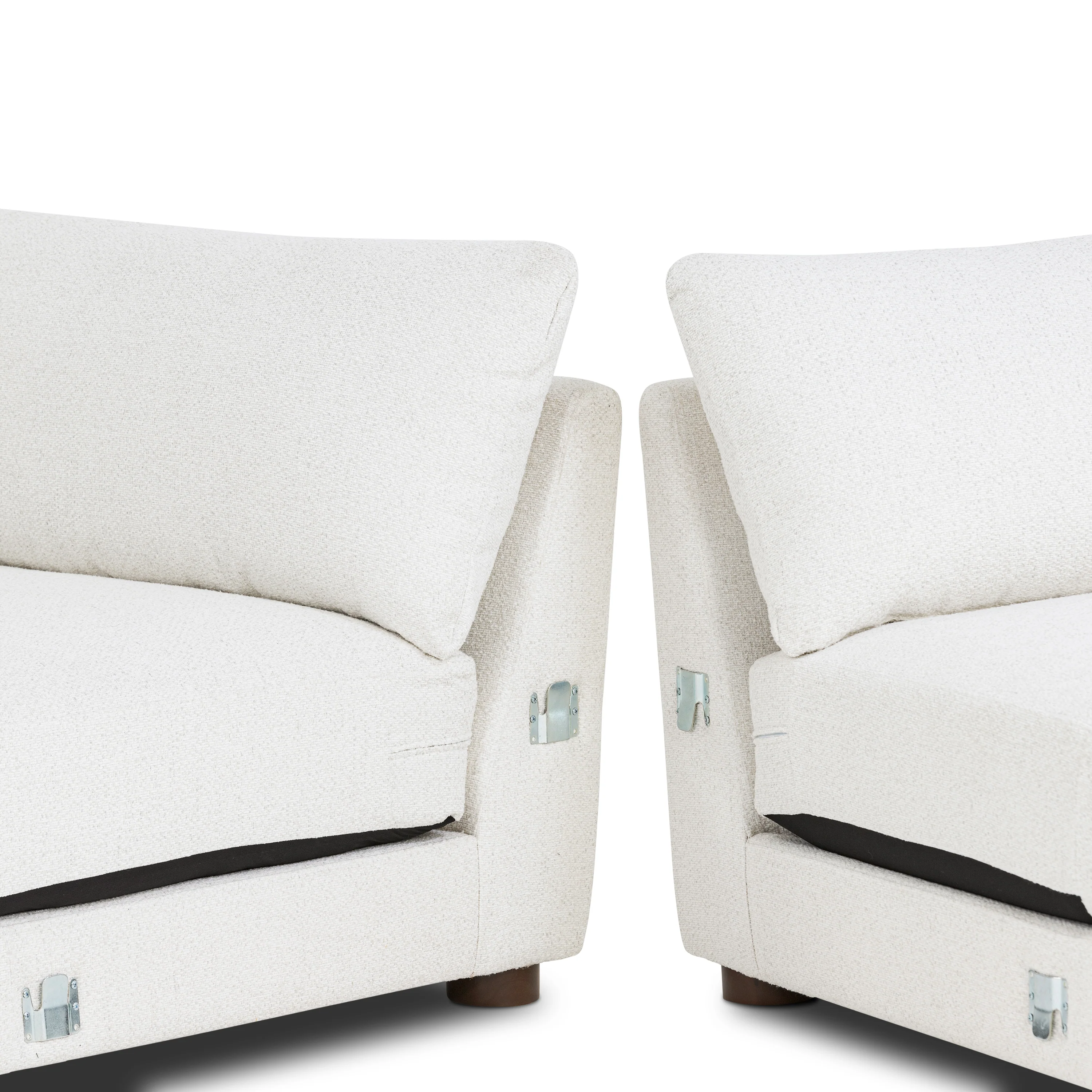 Pertuis 122" Left-Facing Bumper Sectional Sofa | Aspen White - Image 9