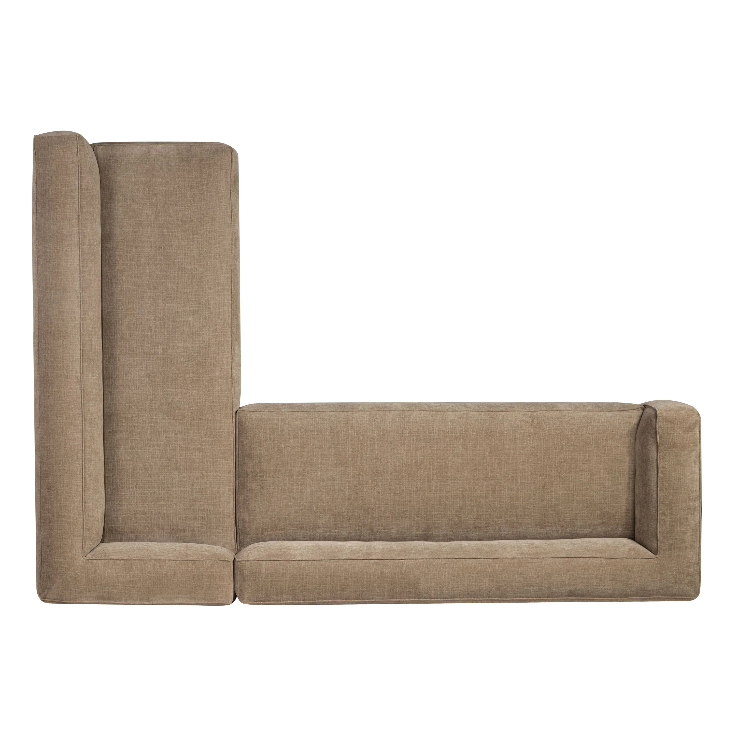 Piazza 124.5" L-Shaped Sectional | Clove Brown - Image 10