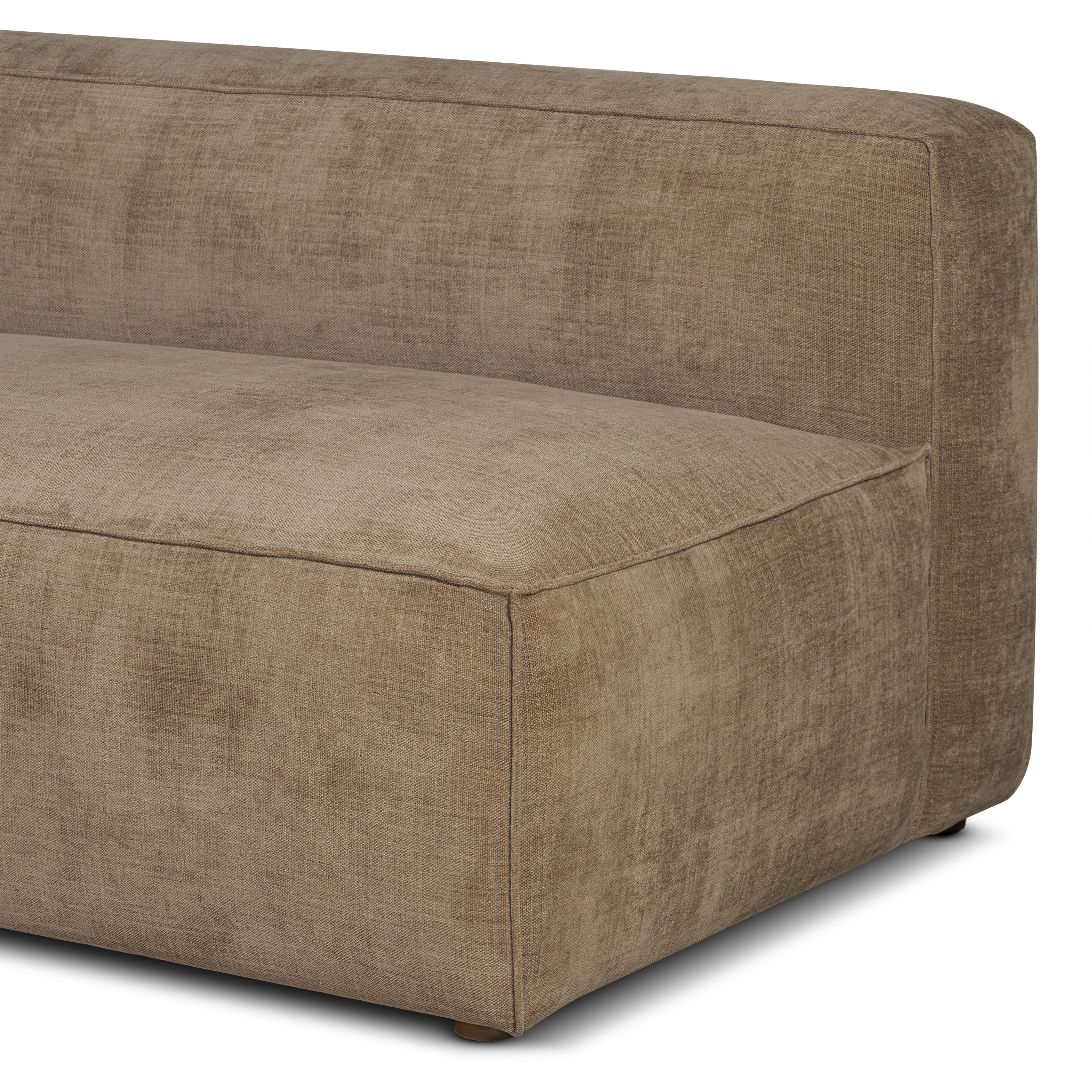Piazza 124.5" L-Shaped Sectional | Clove Brown - Image 14