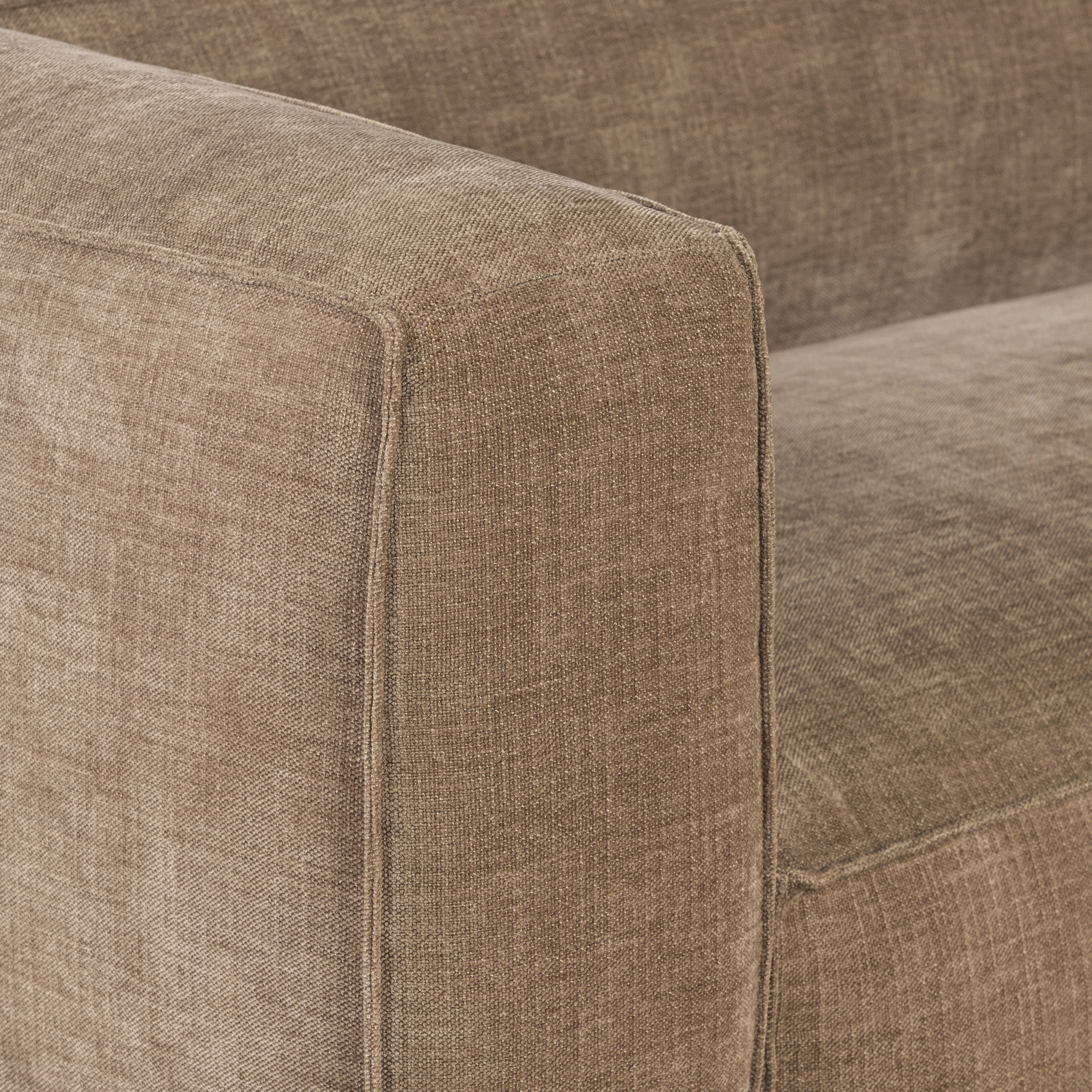 Piazza 124.5" L-Shaped Sectional | Clove Brown - Image 15