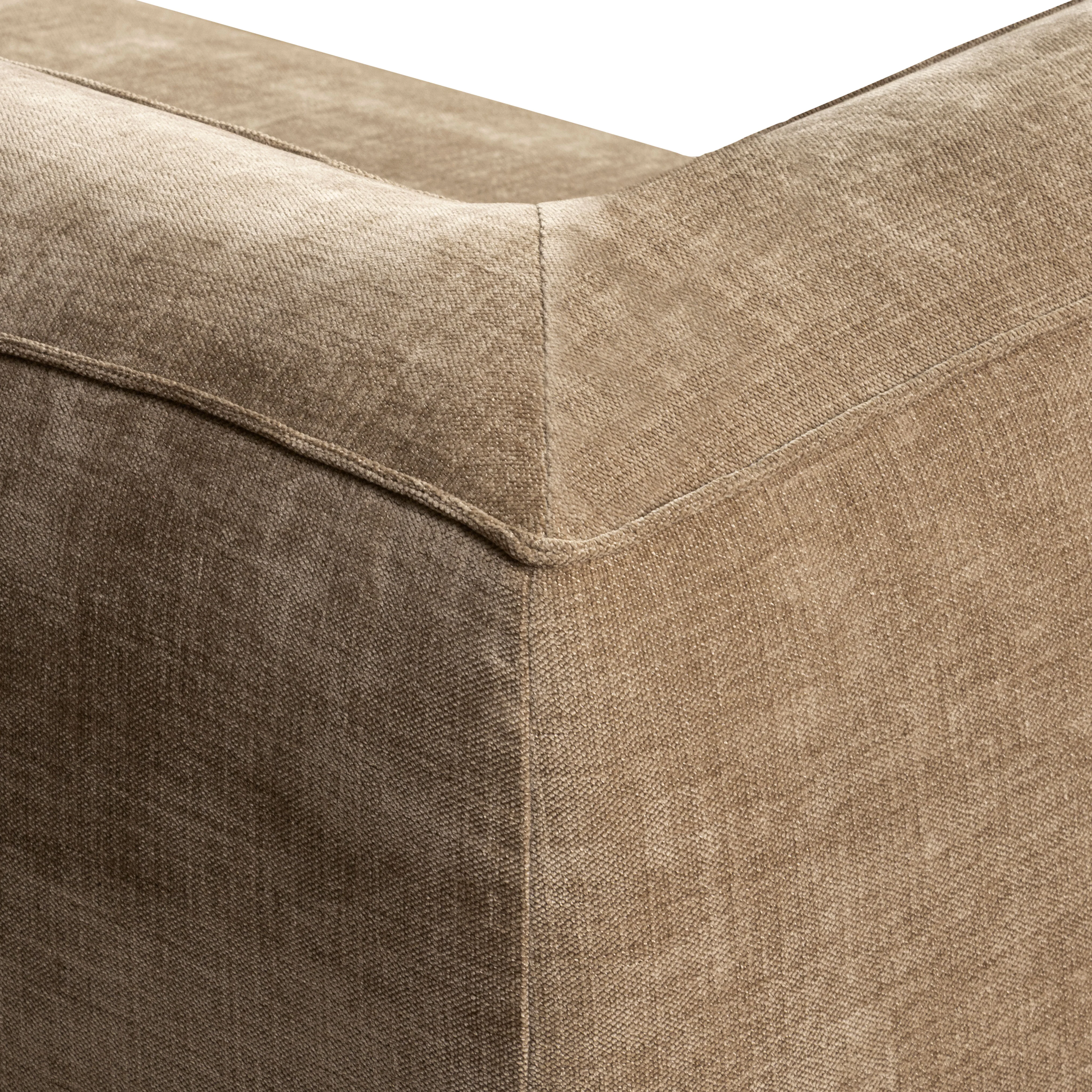 Piazza 124.5" L-Shaped Sectional | Clove Brown - Image 16