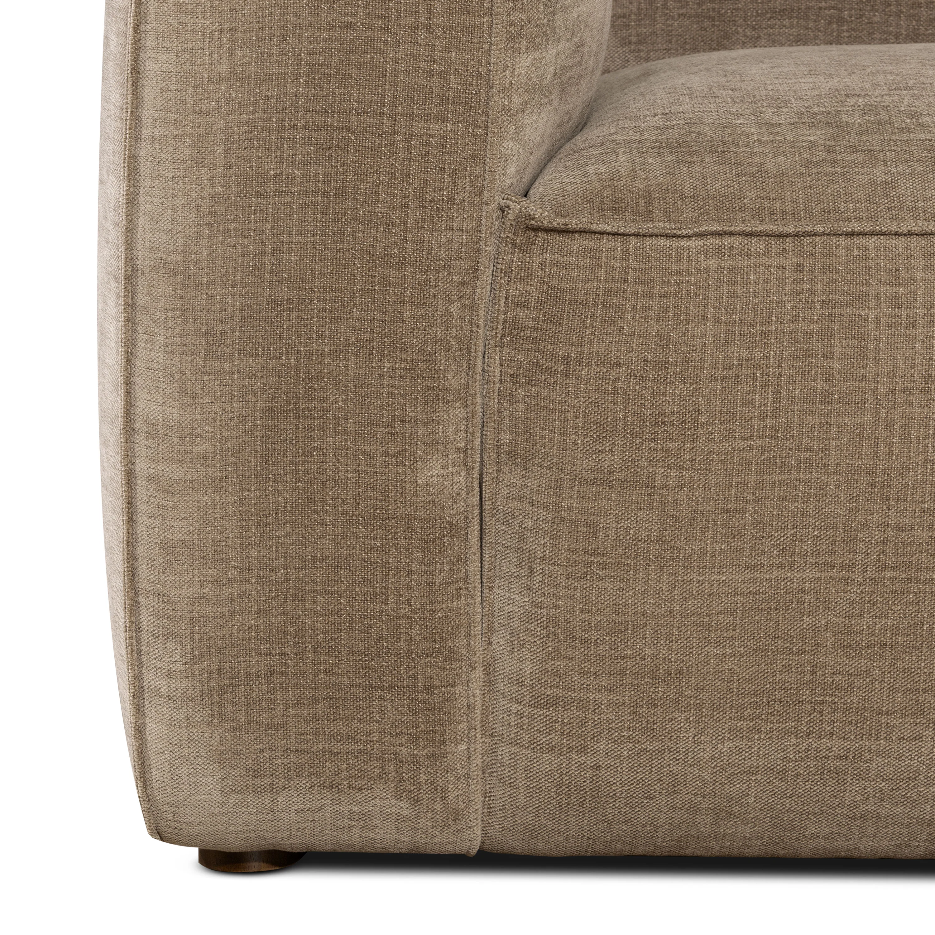 Piazza 124.5" L-Shaped Sectional | Clove Brown - Image 18