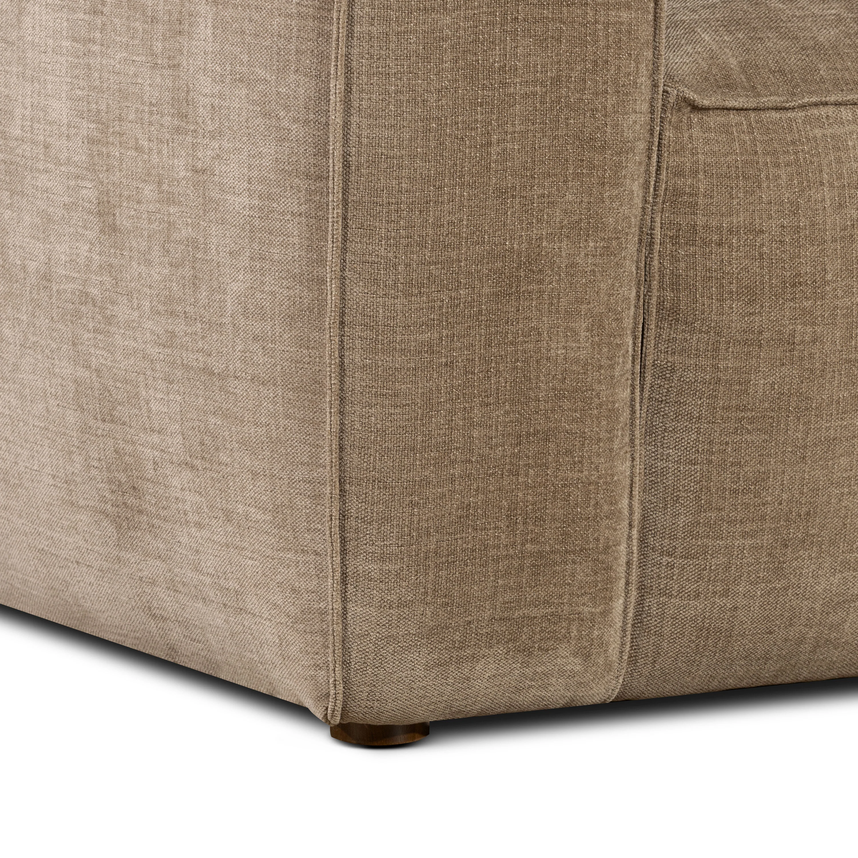 Piazza 124.5" L-Shaped Sectional | Clove Brown - Image 19