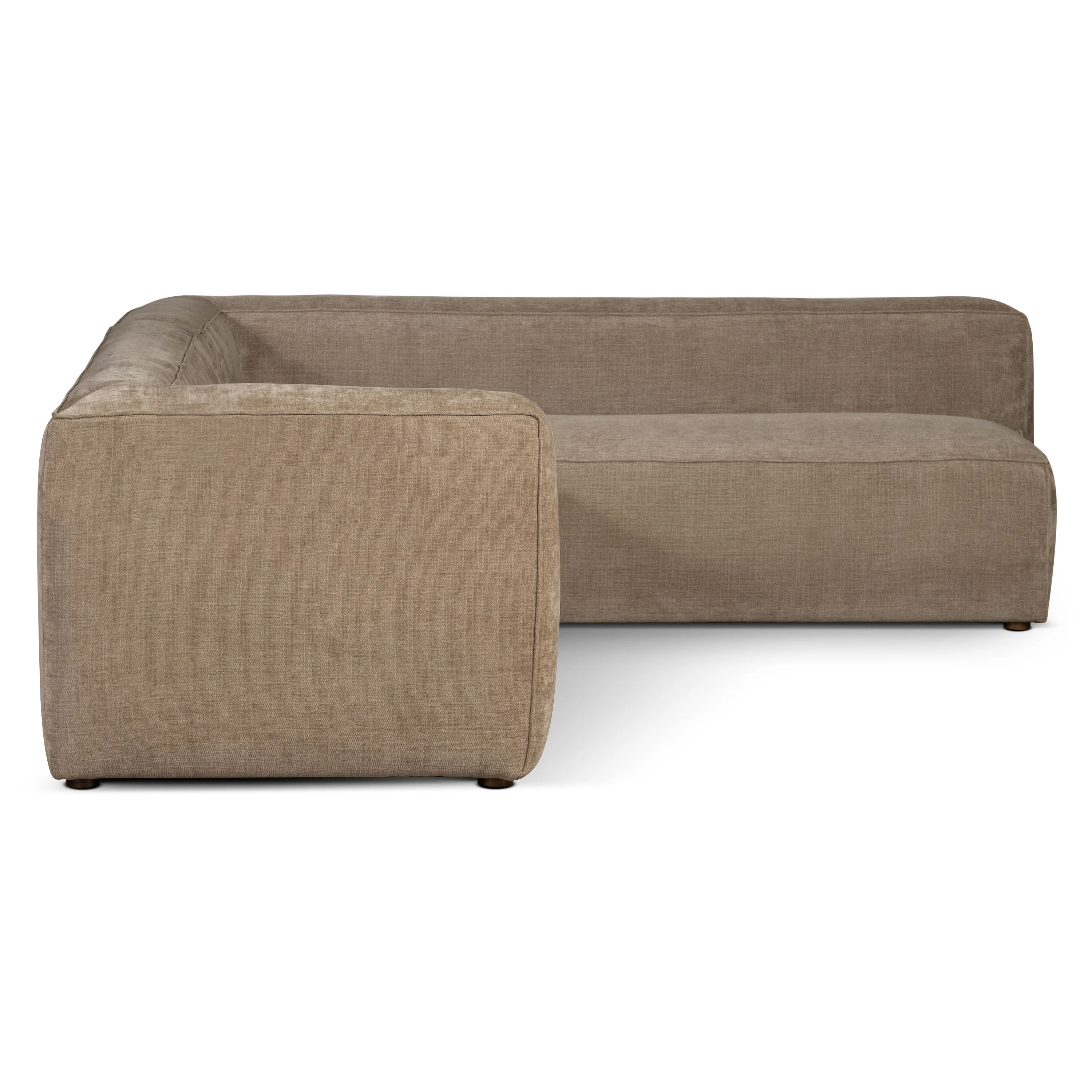 Piazza 124.5" L-Shaped Sectional | Clove Brown - Image 5