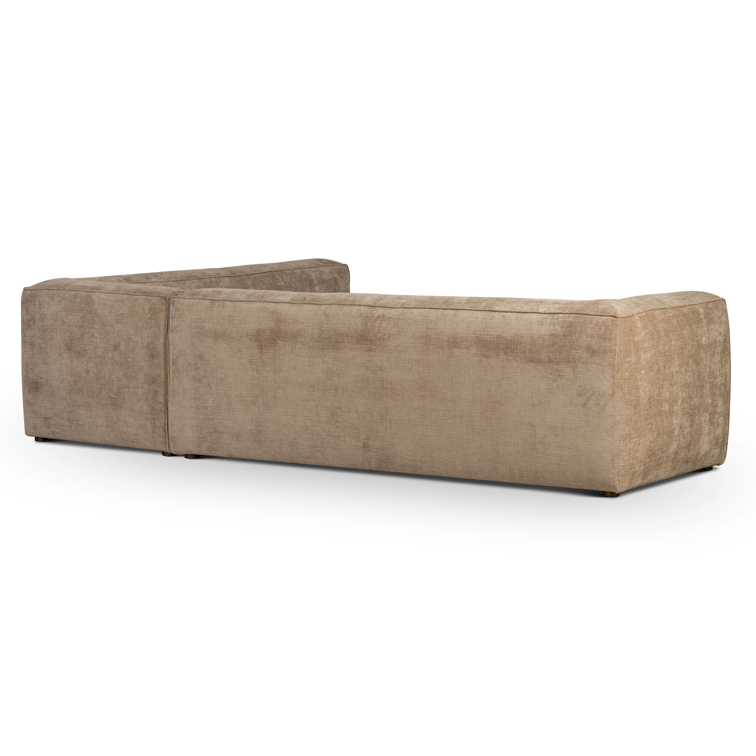 Piazza 124.5" L-Shaped Sectional | Clove Brown - Image 6
