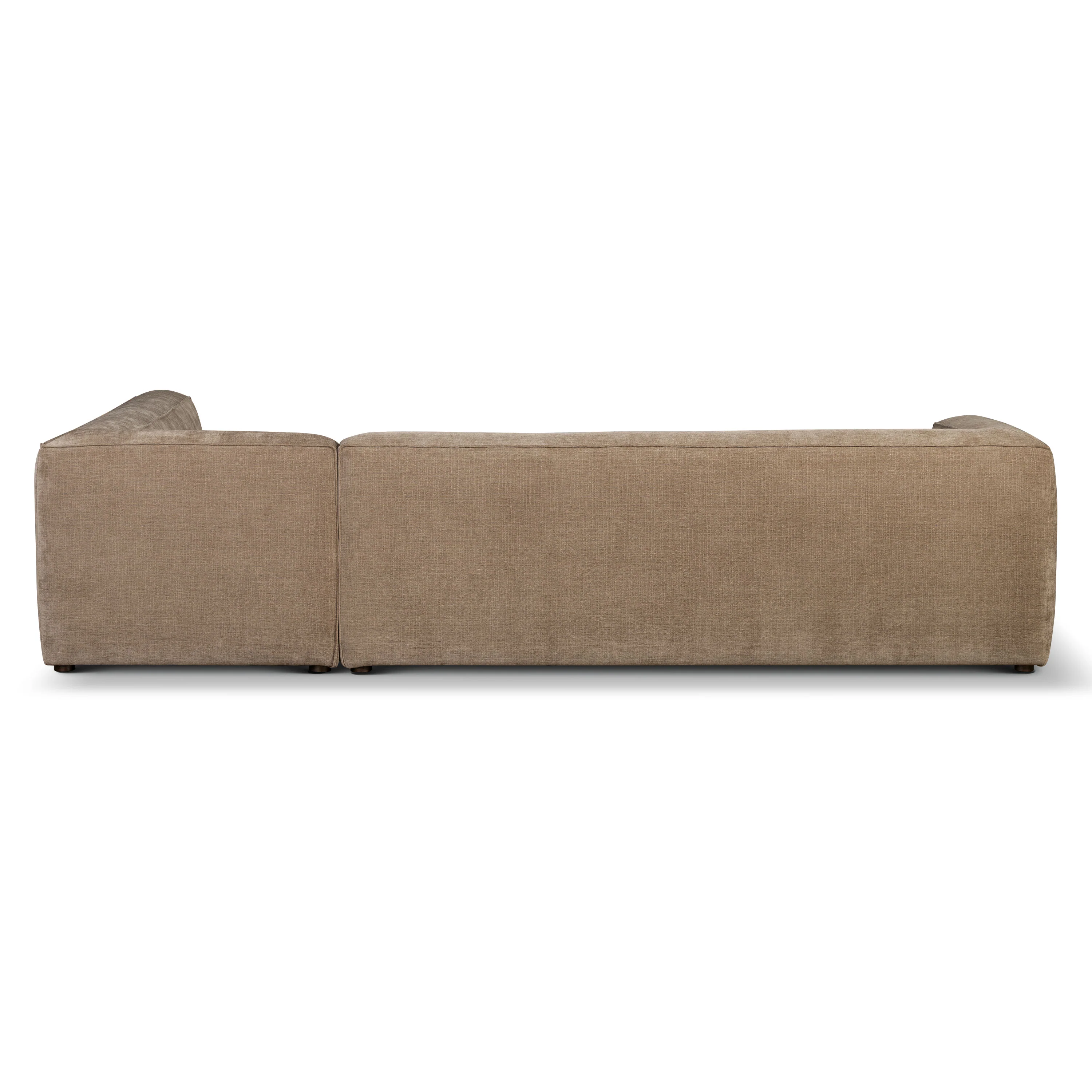 Piazza 124.5" L-Shaped Sectional | Clove Brown - Image 7