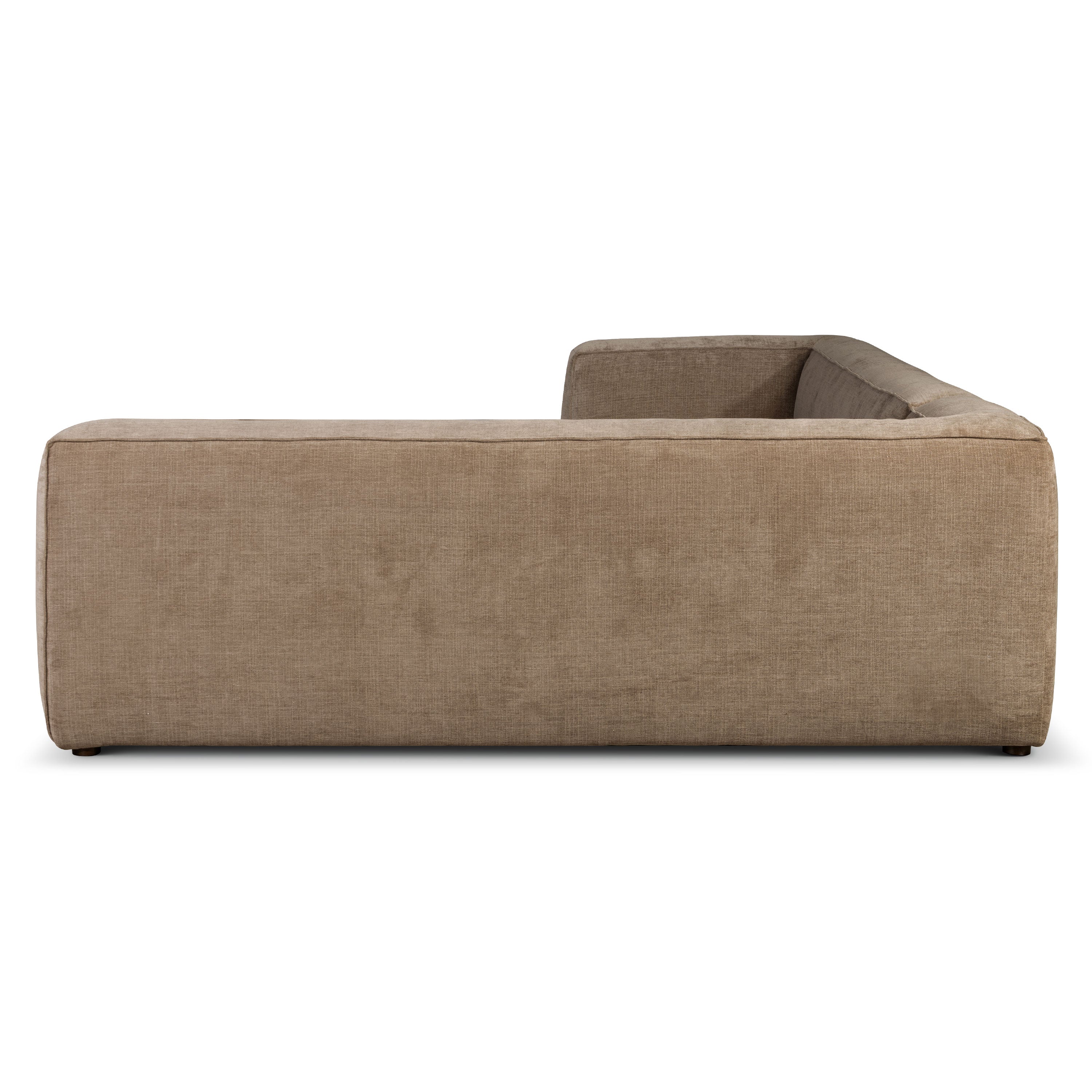 Piazza 124.5" L-Shaped Sectional | Clove Brown - Image 9