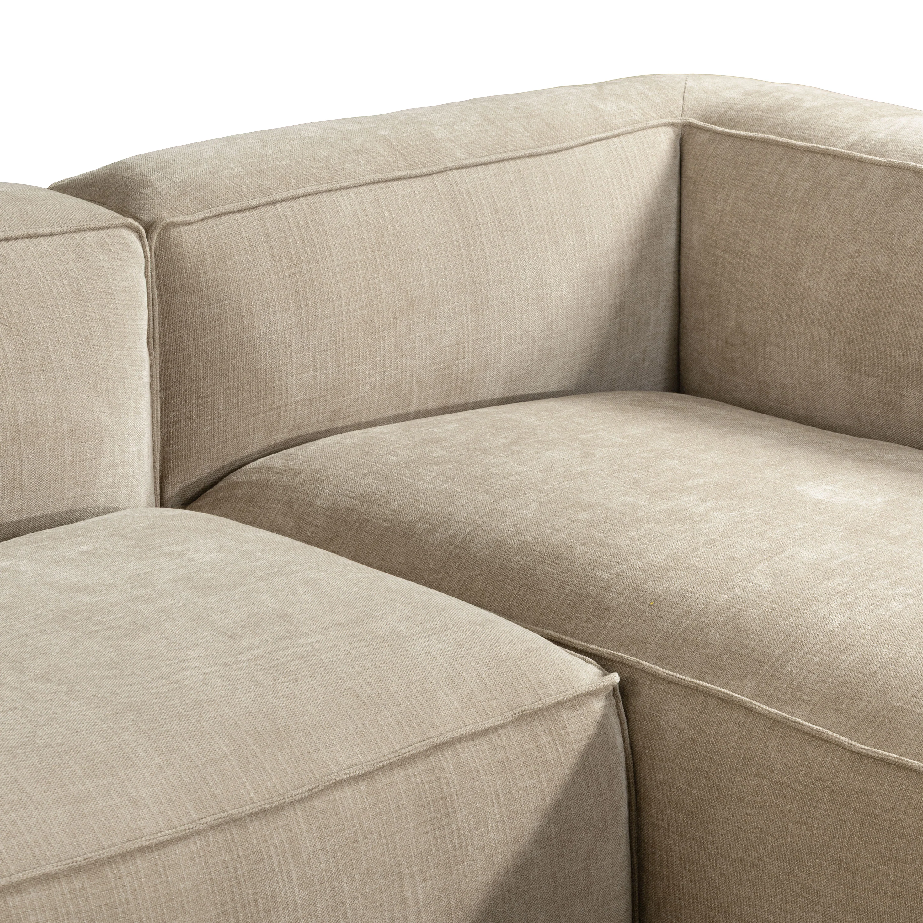 Piazza 124.5" L-Shaped Sectional | Canvas Brown - Image 13