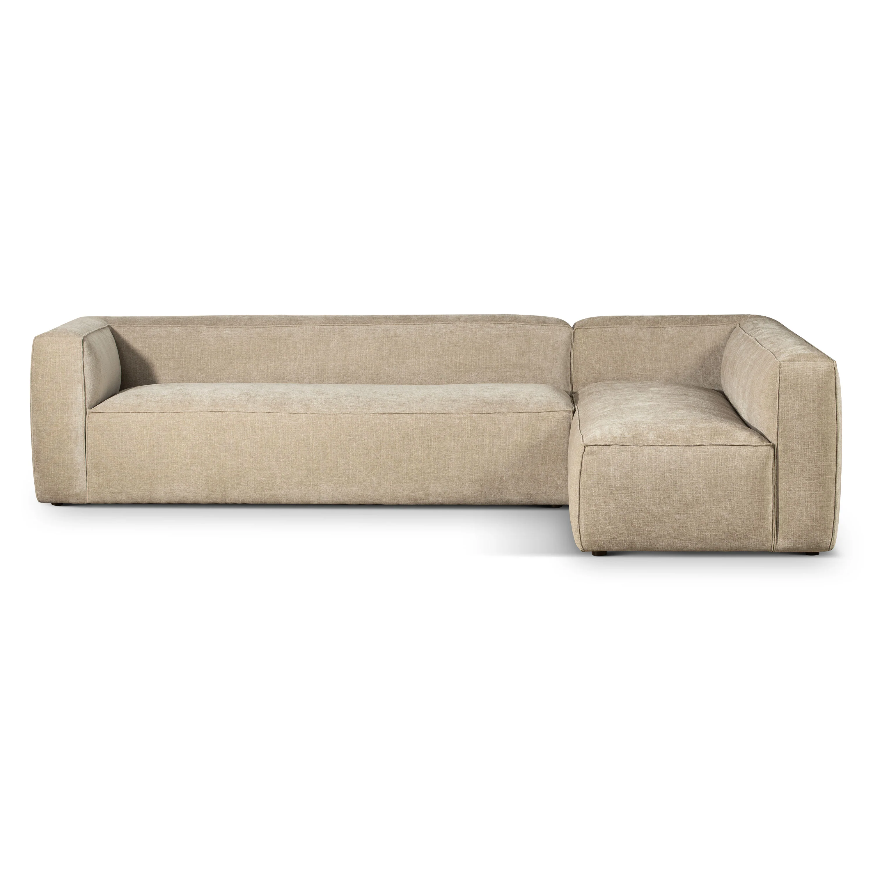 Piazza 124.5" L-Shaped Sectional | Canvas Brown - Image 3