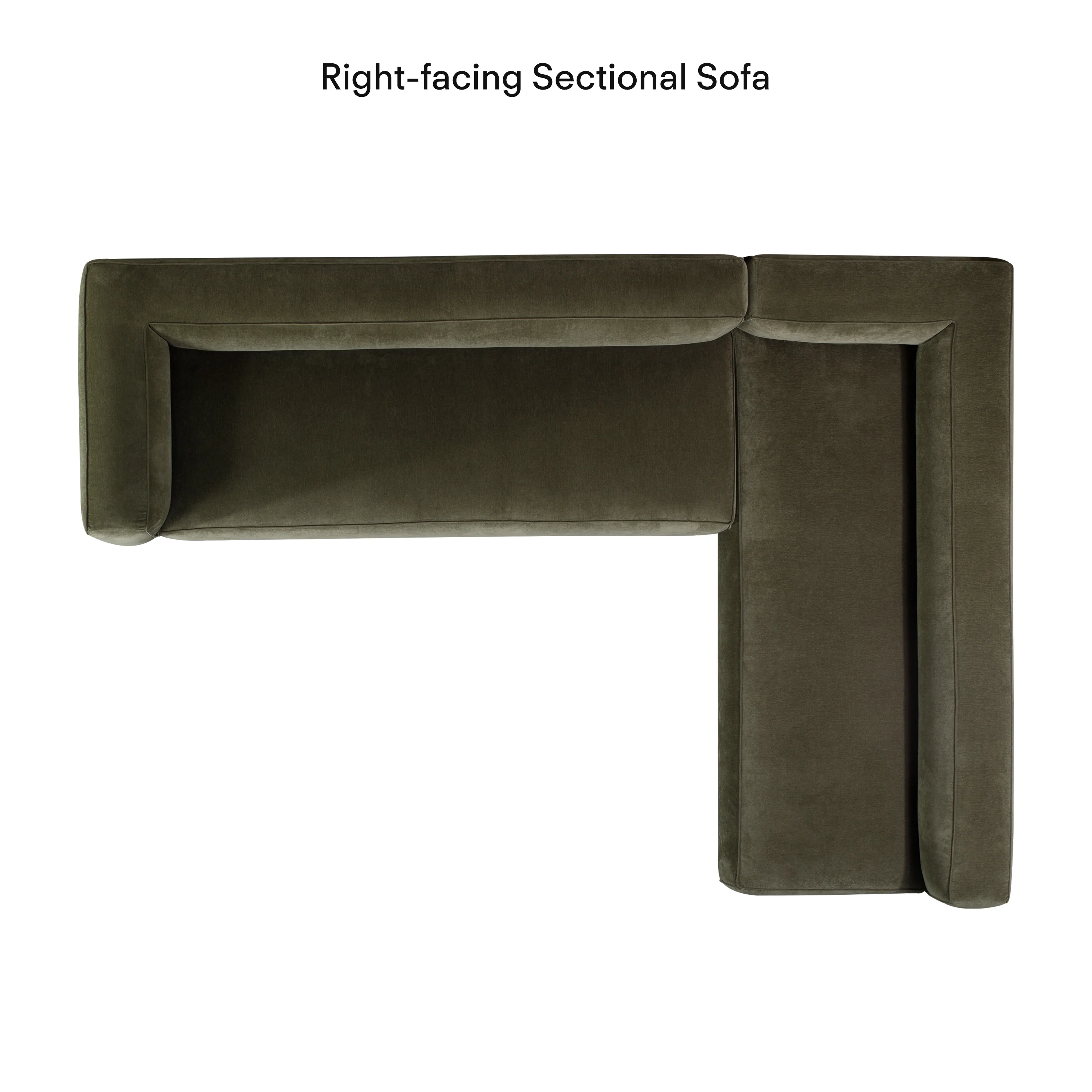 Piazza 124.5" L-Shaped Sectional | Lume Green - Image 11