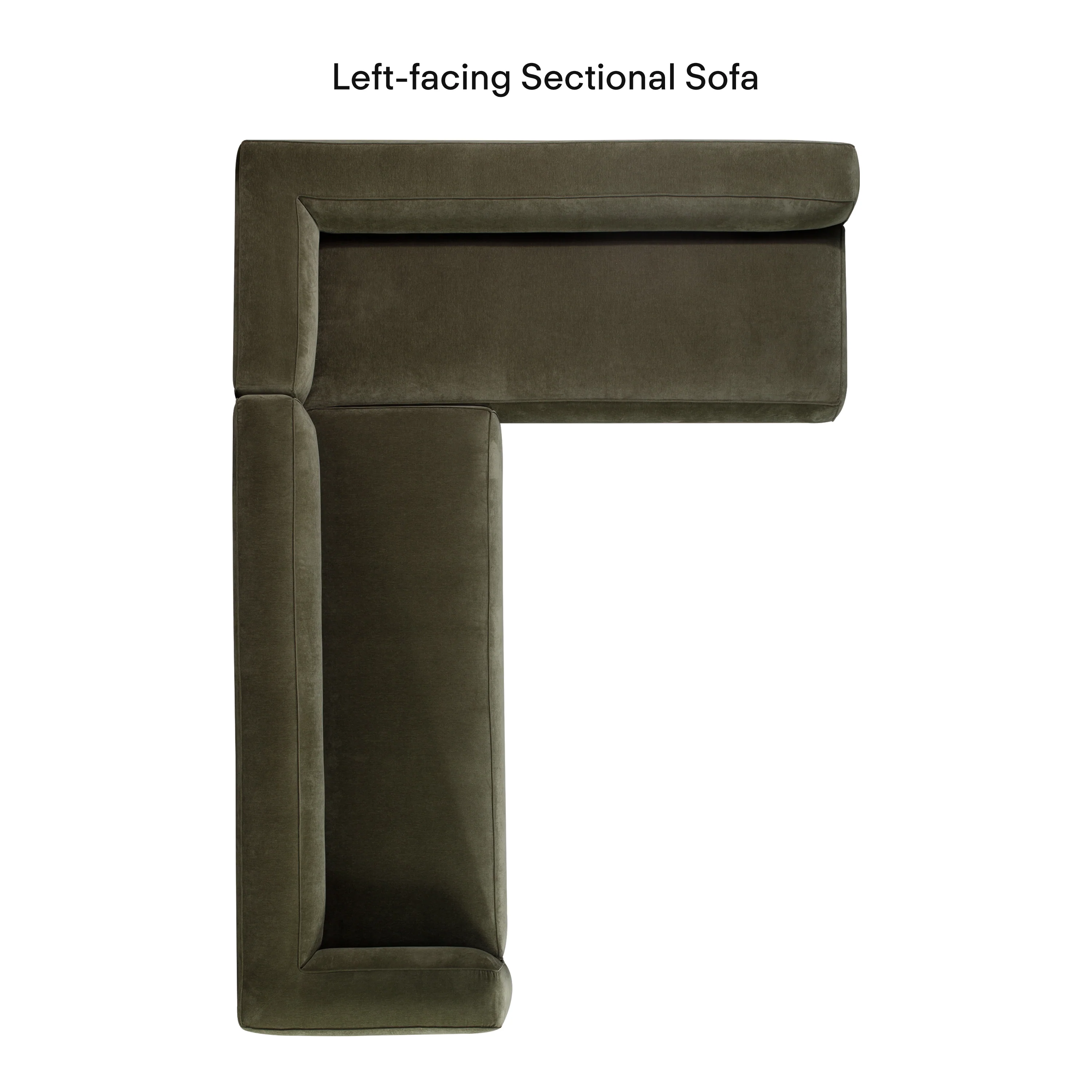 Piazza 124.5" L-Shaped Sectional | Lume Green - Image 12