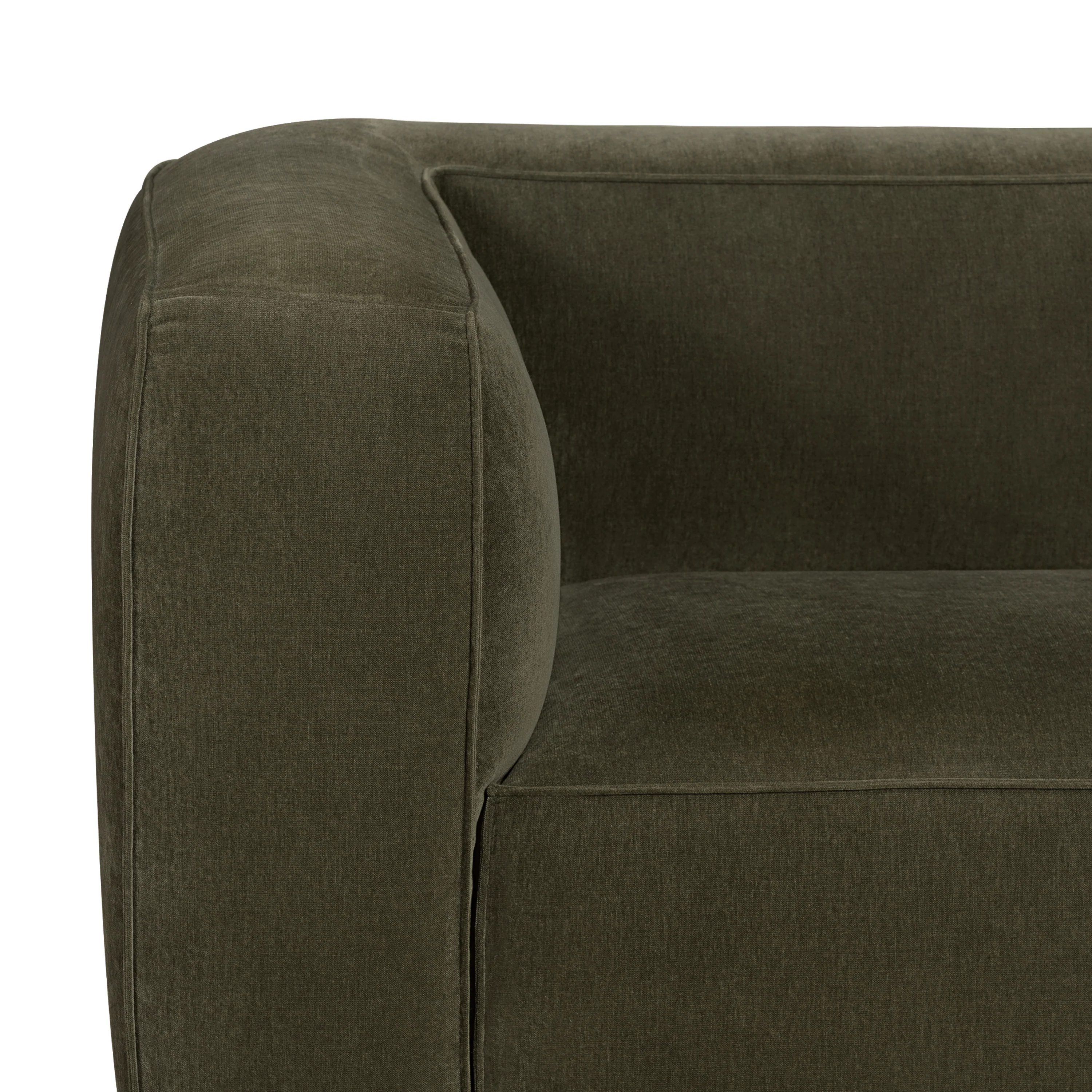 Piazza 124.5" L-Shaped Sectional | Lume Green - Image 13