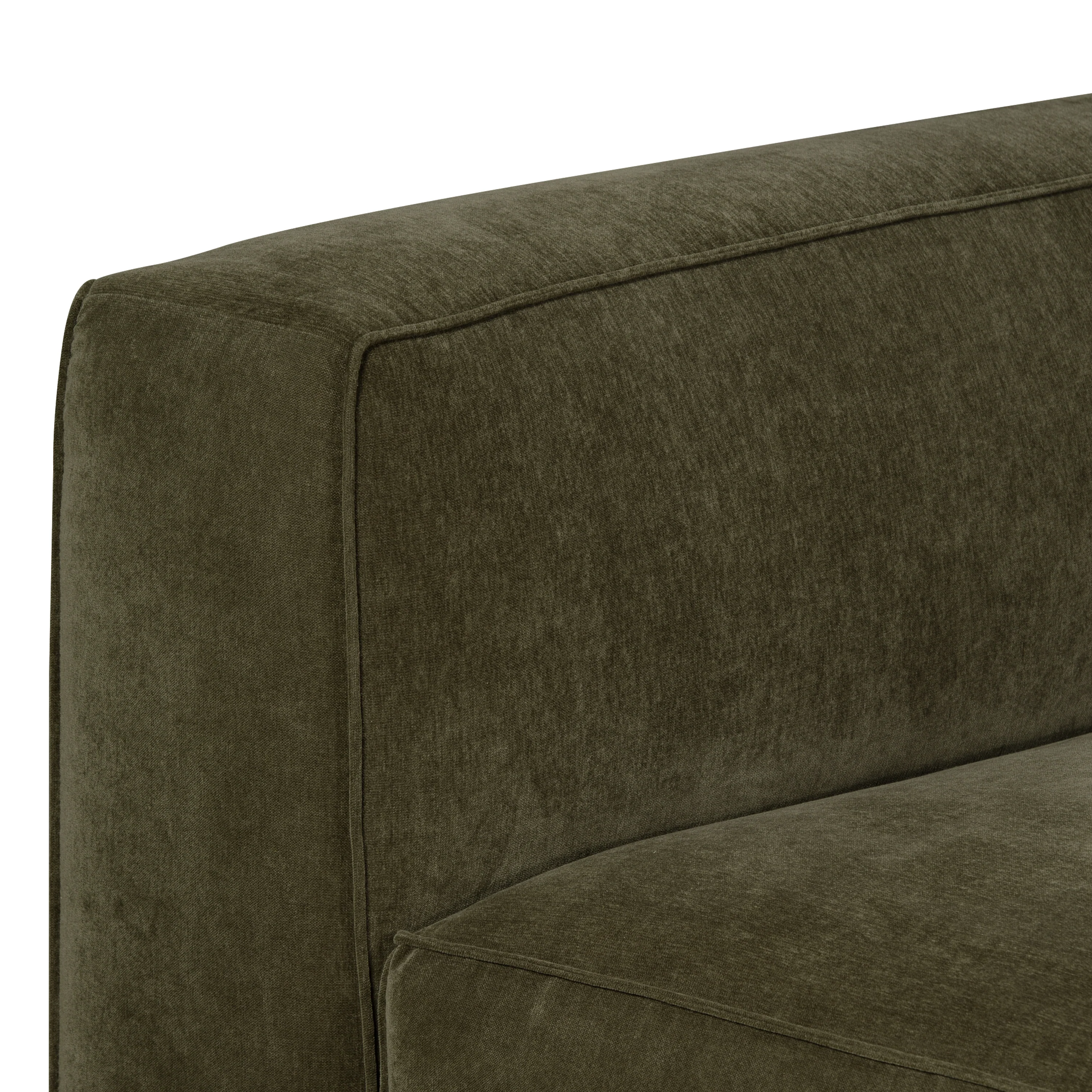 Piazza 124.5" L-Shaped Sectional | Lume Green - Image 14