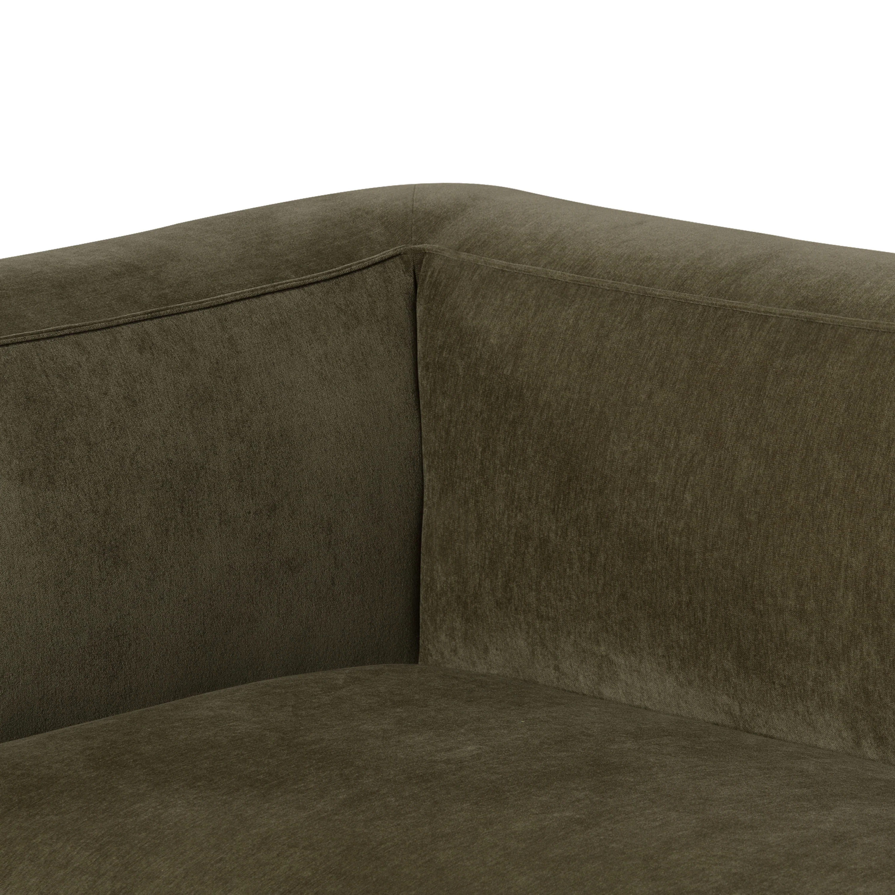 Piazza 124.5" L-Shaped Sectional | Lume Green - Image 16