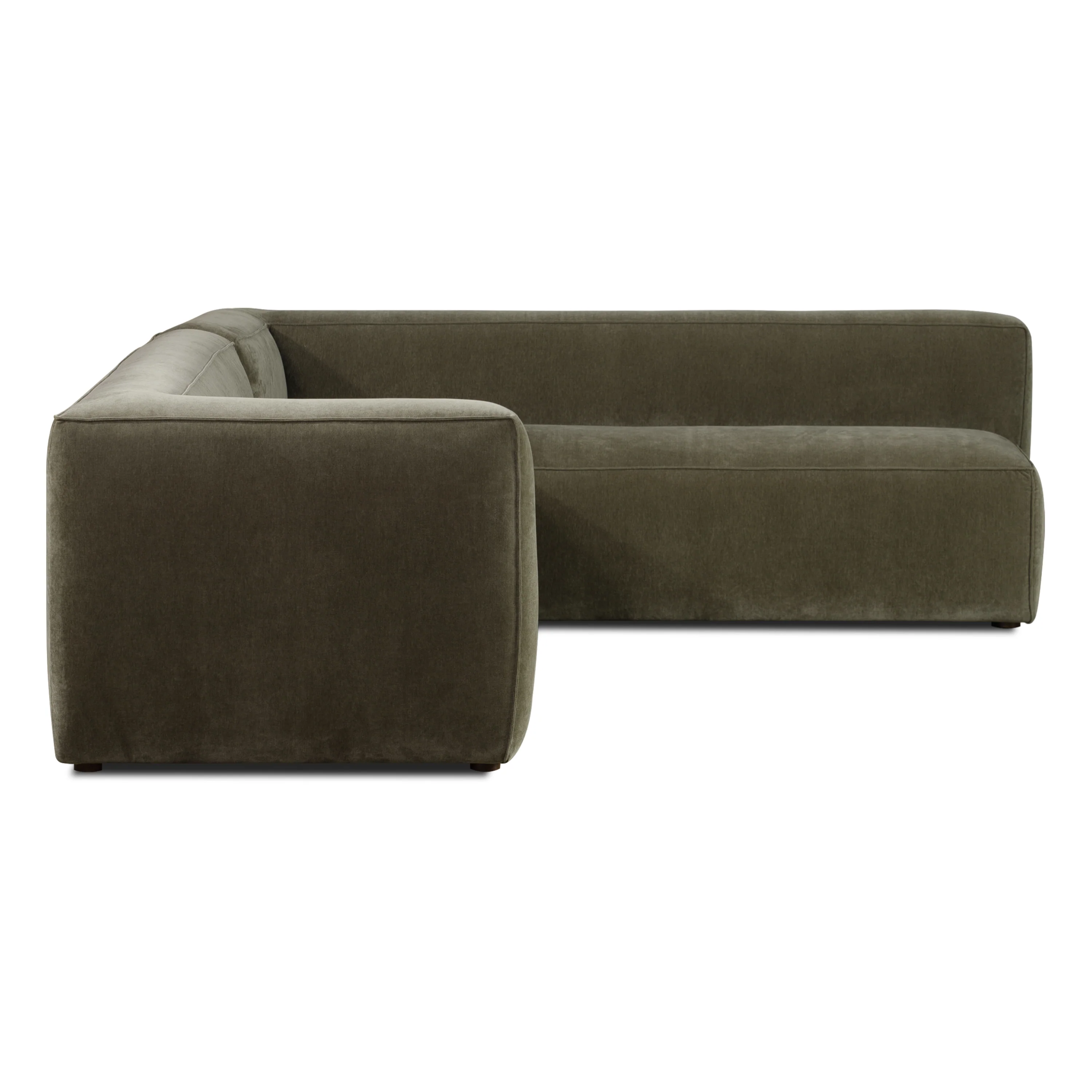 Piazza 124.5" L-Shaped Sectional | Lume Green - Image 6