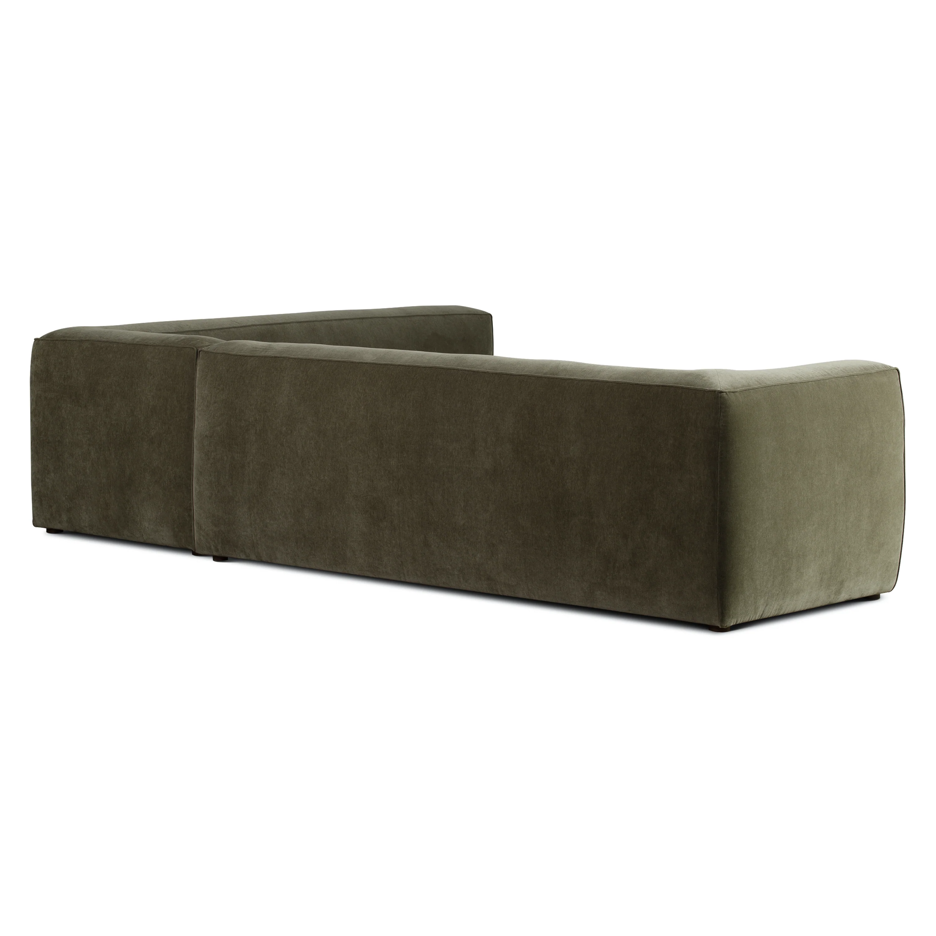Piazza 124.5" L-Shaped Sectional | Lume Green - Image 7