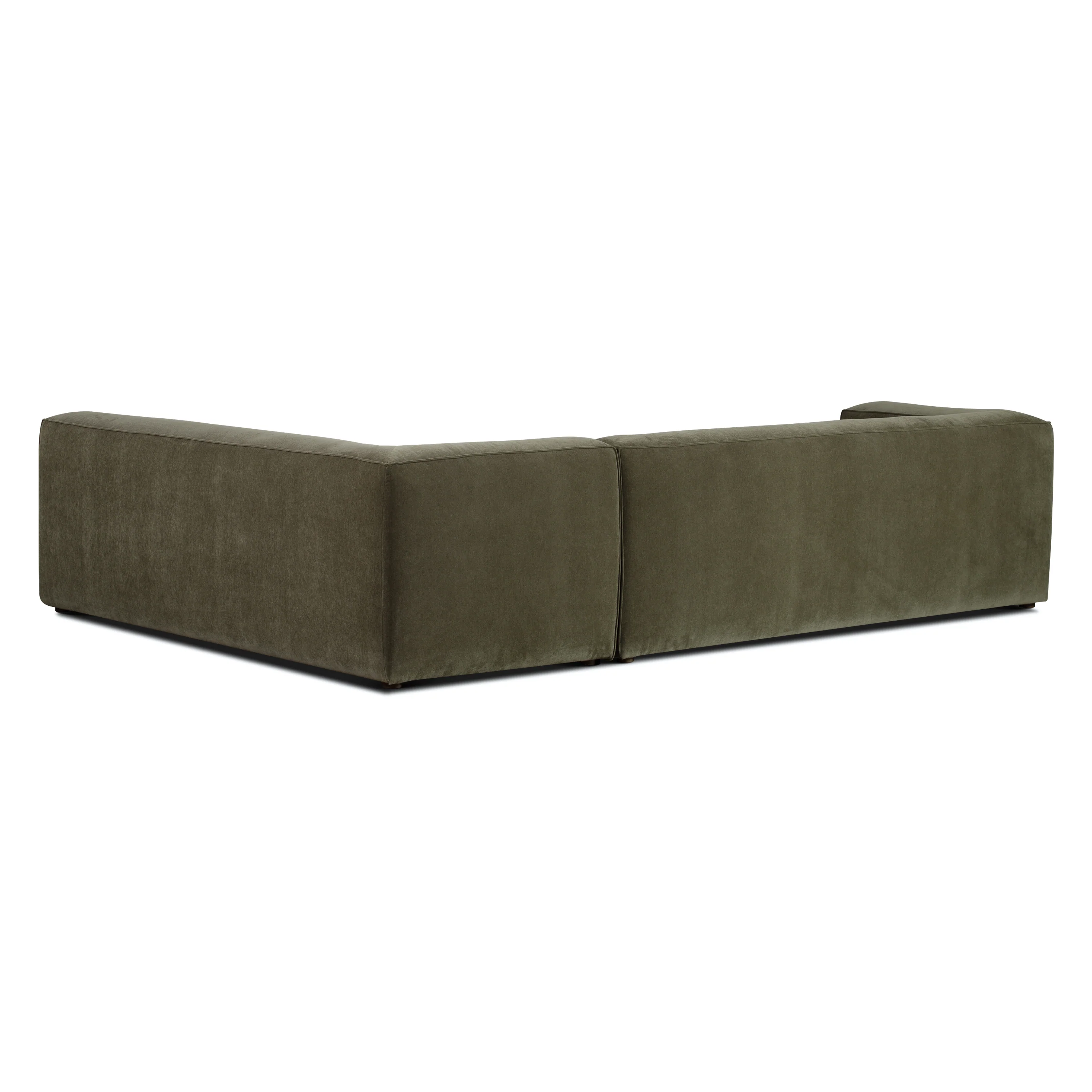 Piazza 124.5" L-Shaped Sectional | Lume Green - Image 9
