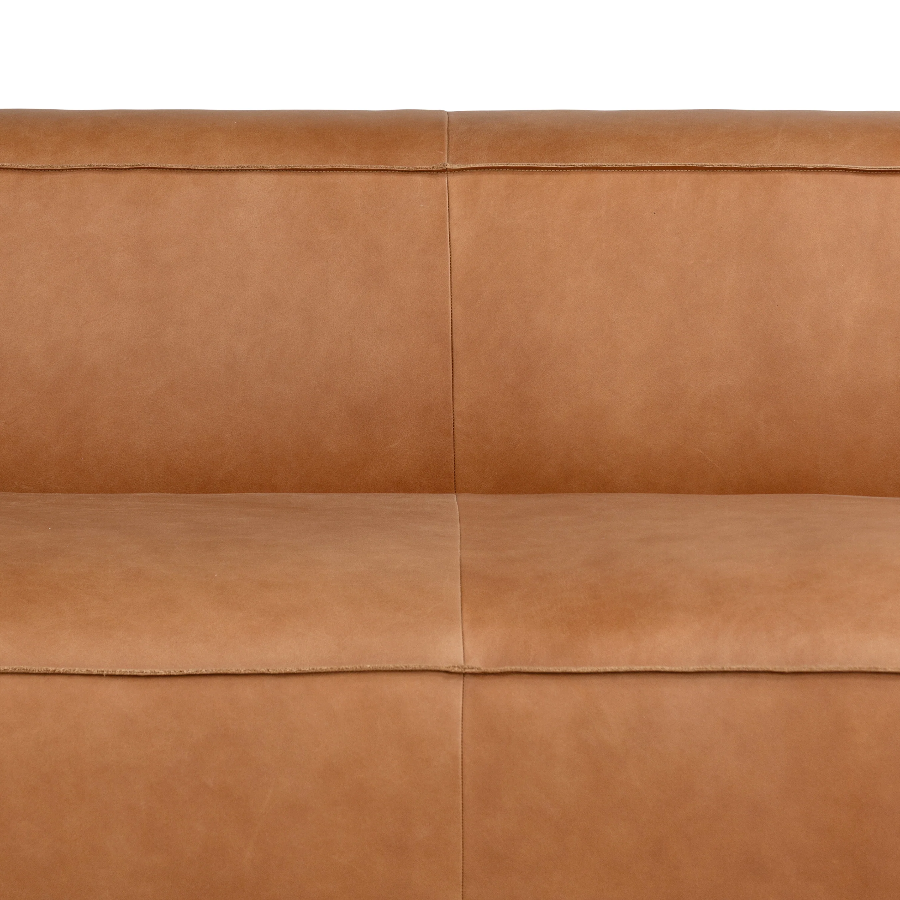 Piazza 95" Leather Sofa | Saddle Tan - Image 10