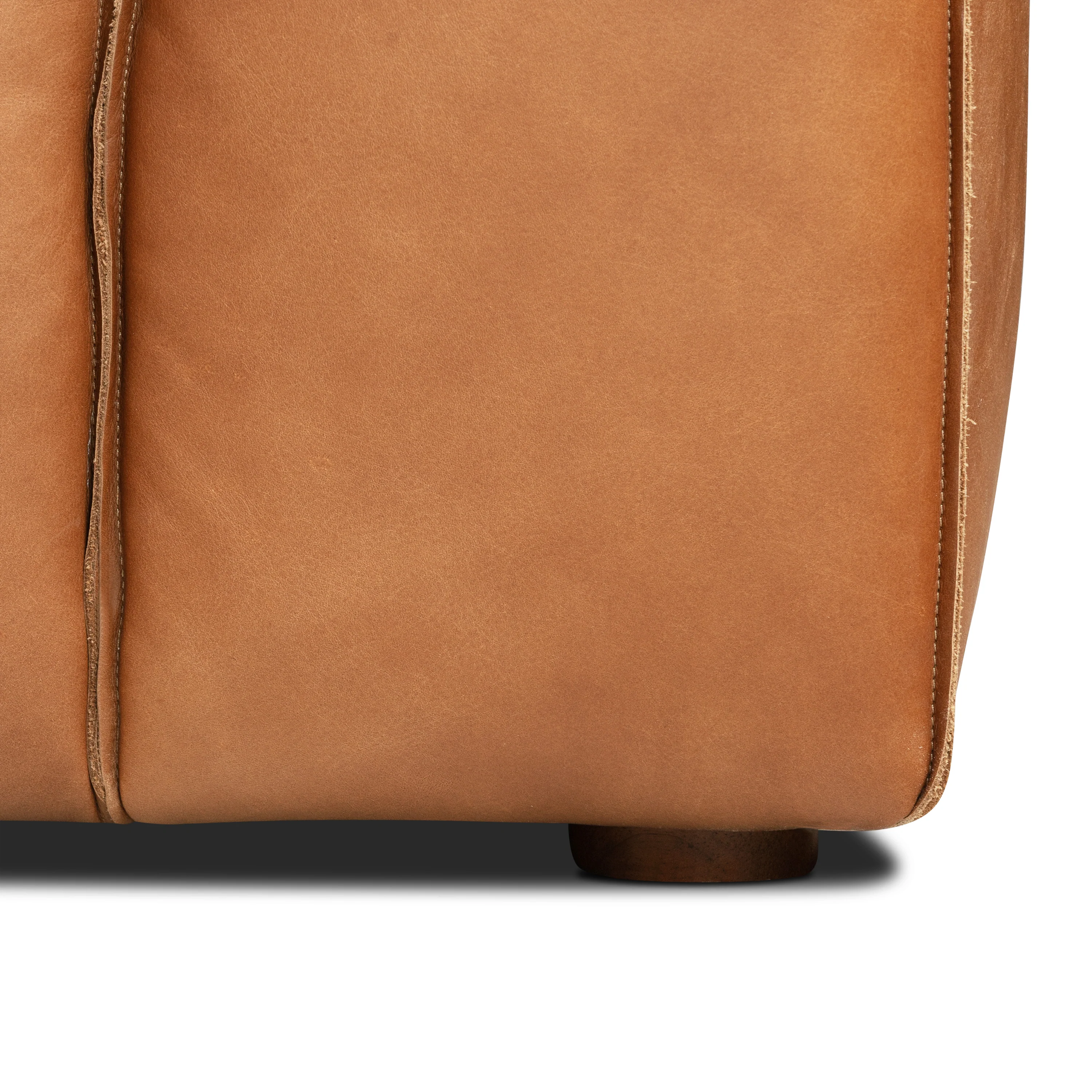 Piazza 95" Leather Sofa | Saddle Tan - Image 13