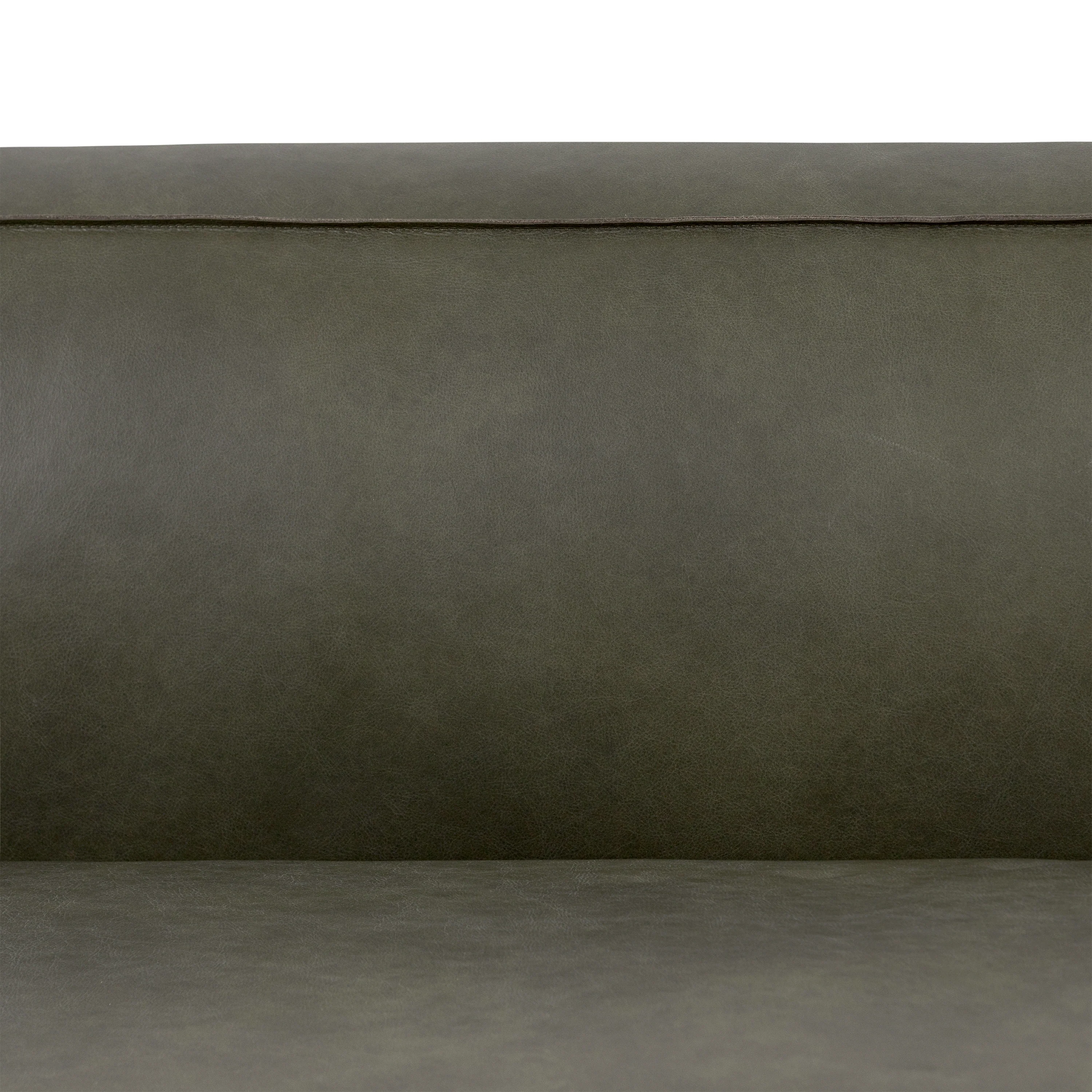 Piazza 123.5" Leather L-Shaped Corner Sectional Sofa | Olivine Green - Image 10
