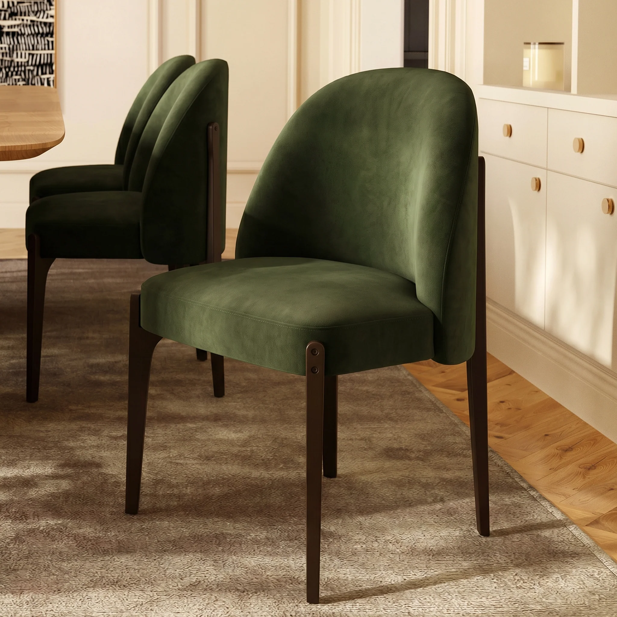 Pietta Dining Chair | Cedar Green | Set of 2 - Image 2