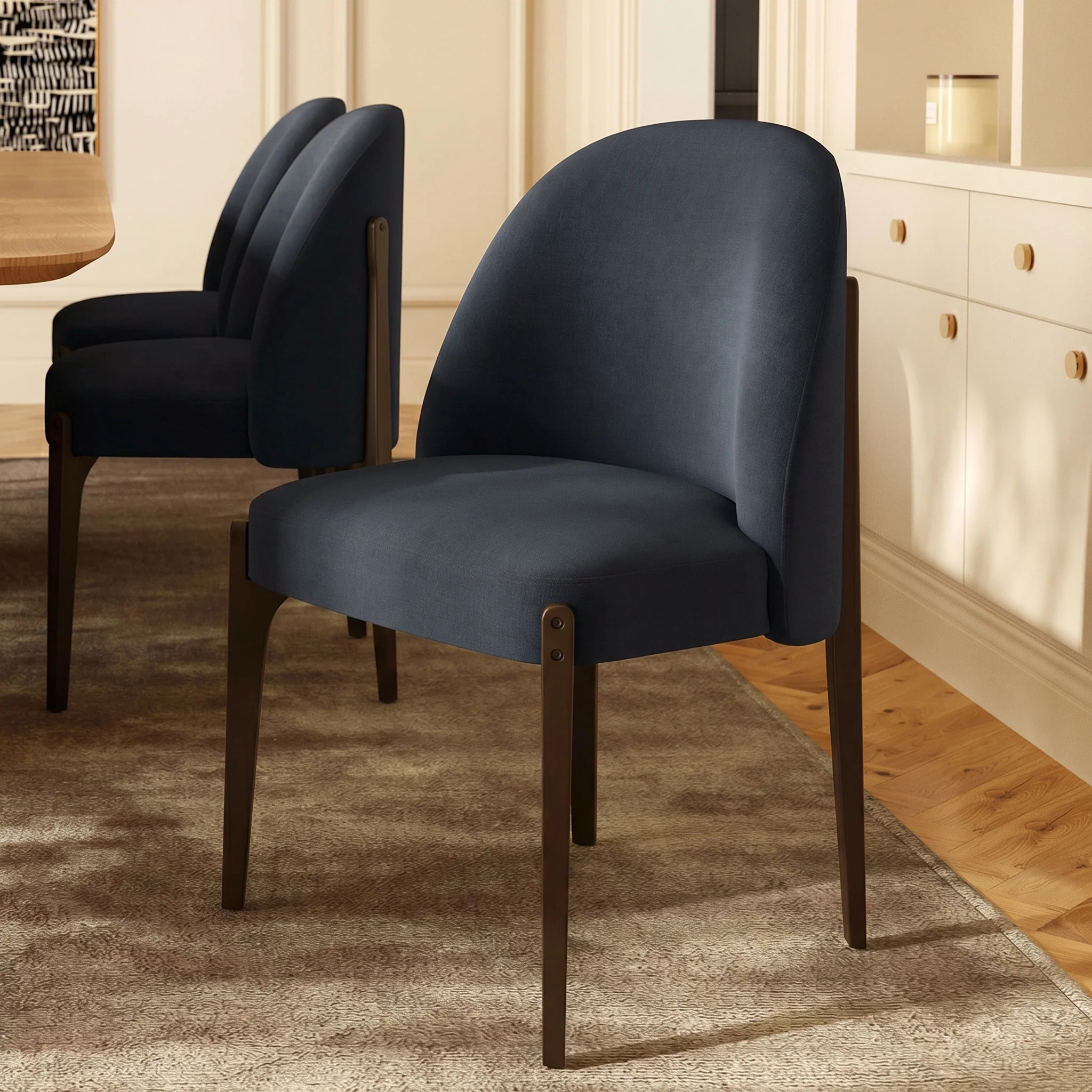 Pietta Dining Chair | Eclipse Blue | Set of 2 - Image 2